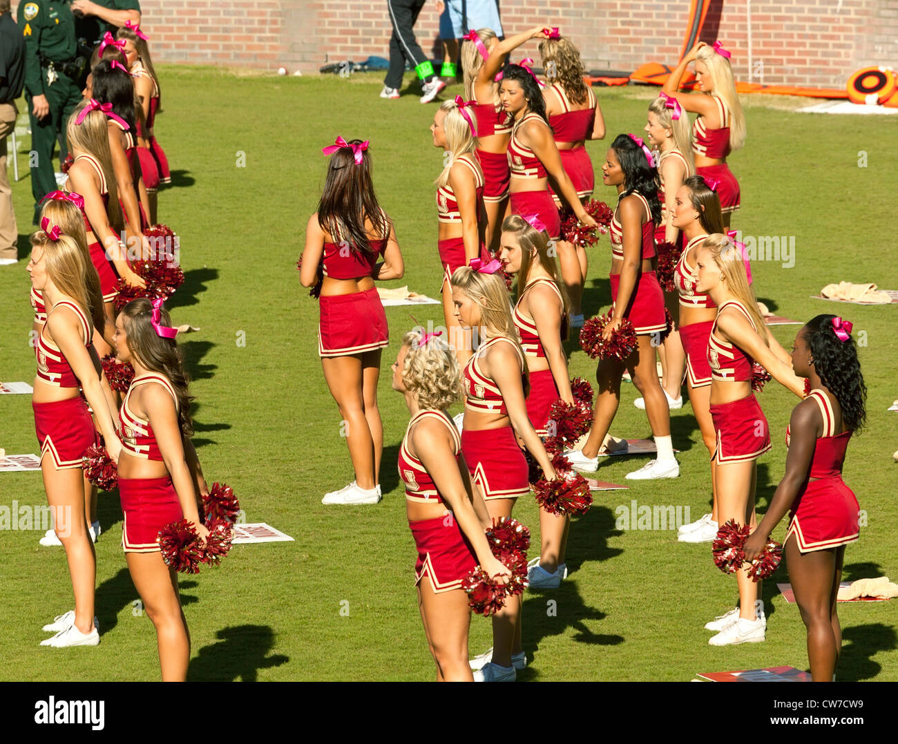 Florida State University Cheerleaders Stock Photo