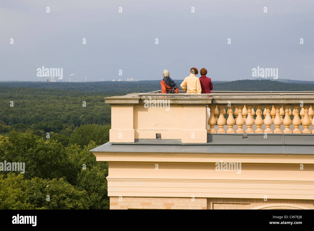 europe, germany, brandenburg, potsdam, belvedere auf dem pfingstberg, panorama with berlin Stock Photo