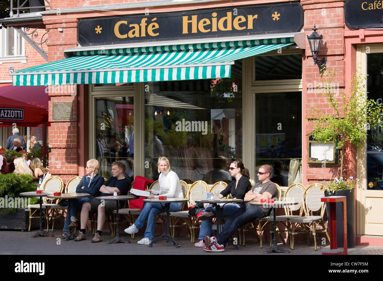 europe, germany, brandenburg, potsdam, friedrich ebert strasse, cafe heider Stock Photo