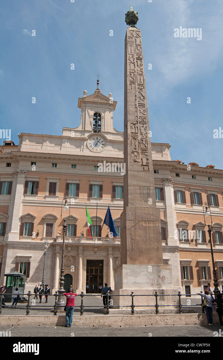 Italian Chamber of Deputies, Plazza Montecitorio, Rome, Italy, Europe Stock Photo