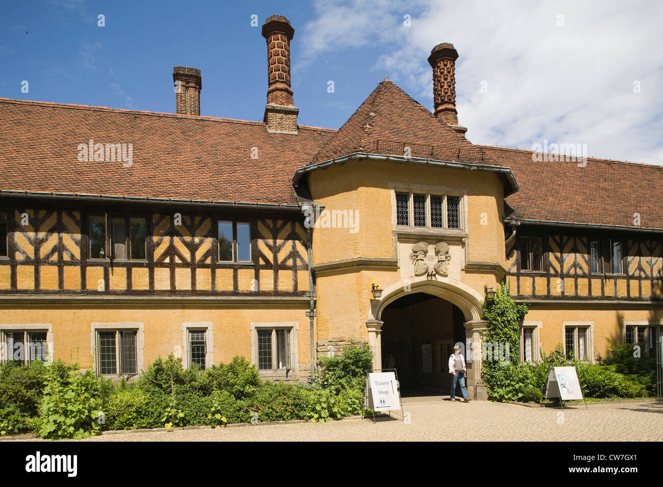 Europe, Germany, Brandenburg, Potsdam, Cecilienhof, where took place the Potsdam Conference in 1945 Stock Photo