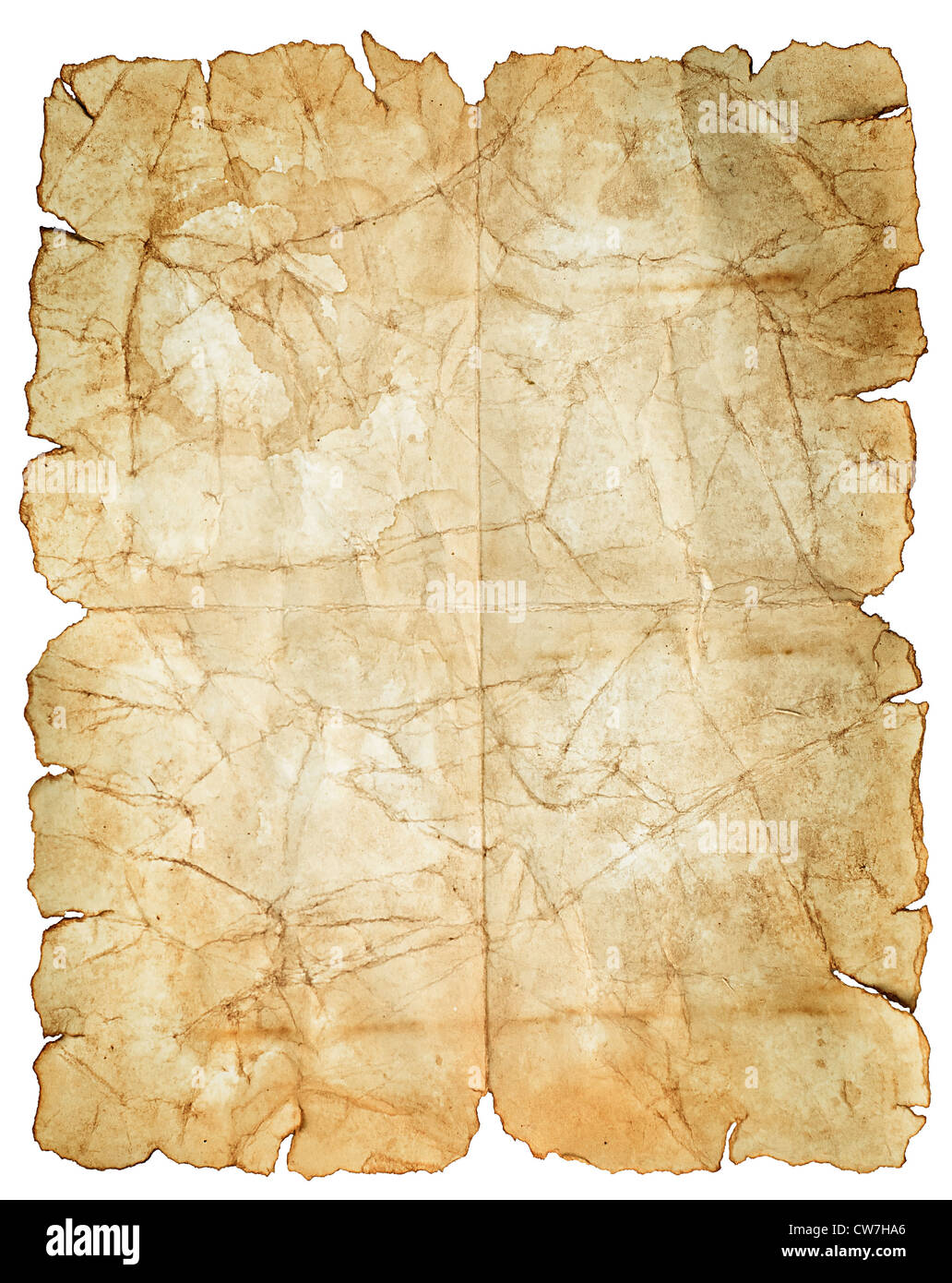 Old vintage paper texture or background isolated on white Stock Photo ...