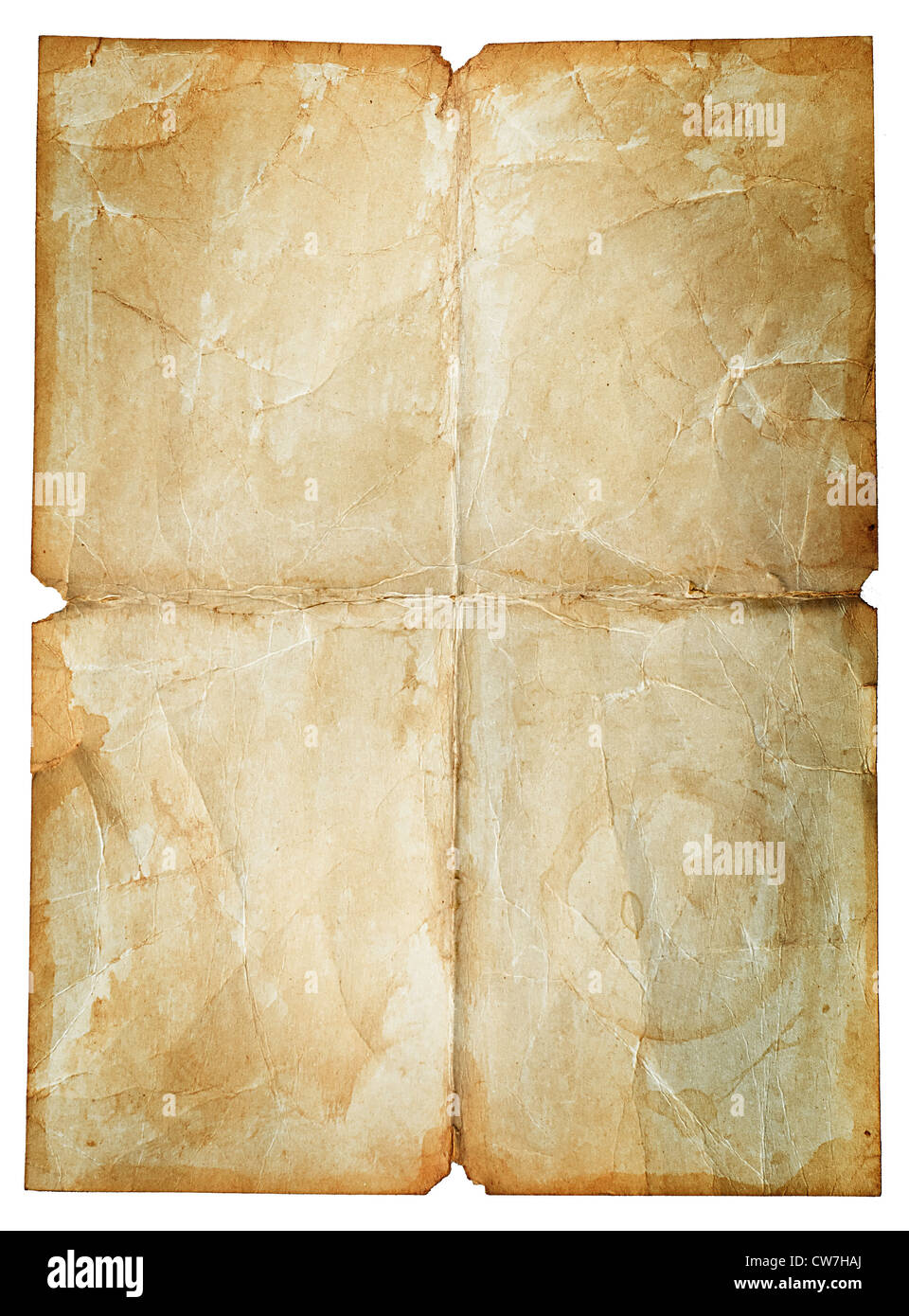 Old vintage paper texture or background isolated on white Stock Photo ...
