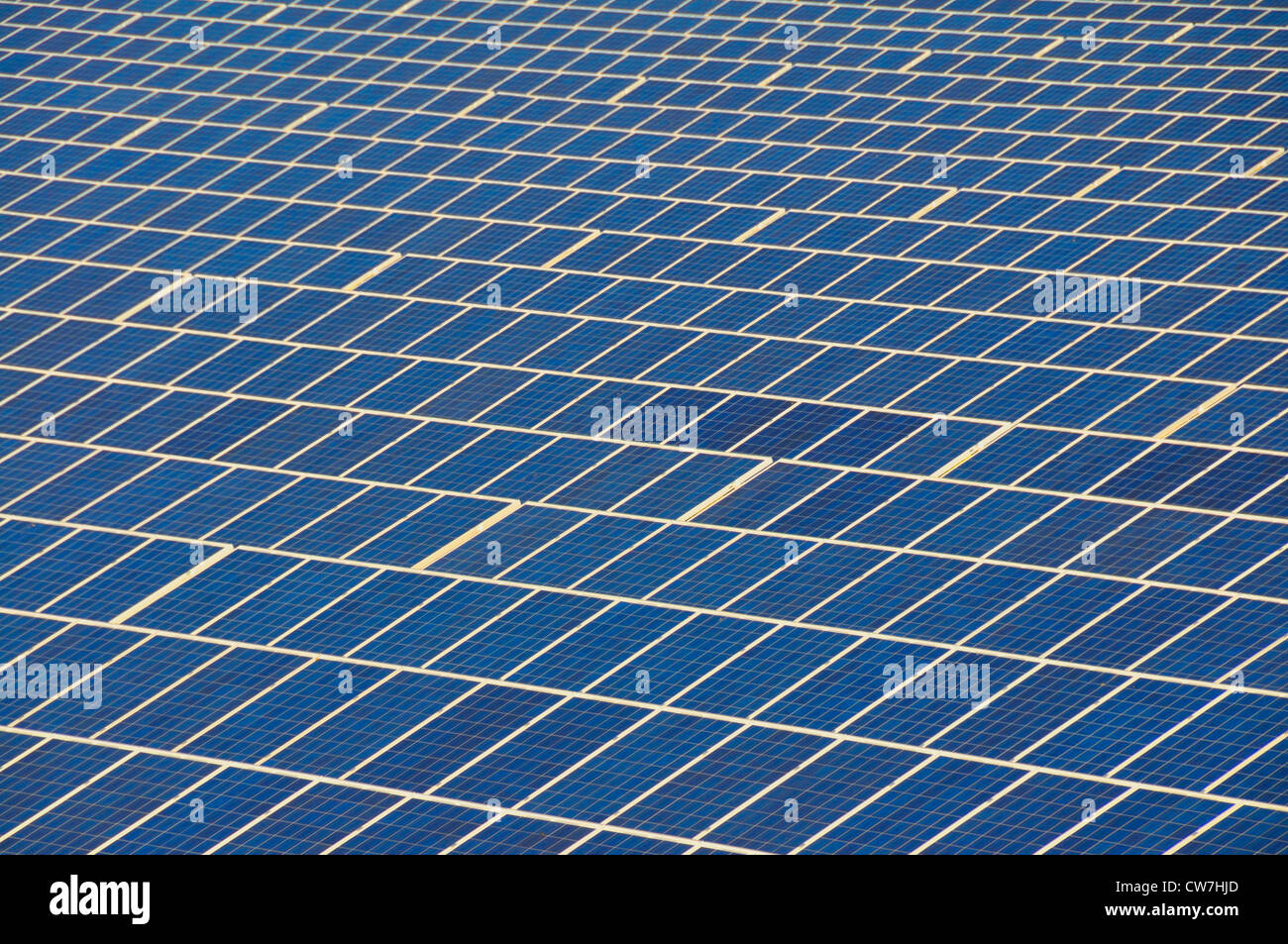 solar panels of the largest open space photovoltaic power plant in NRW to this day in Troisdorf-Oberlar, Germany, North Rhine-Westphalia, Troisdorf Stock Photo