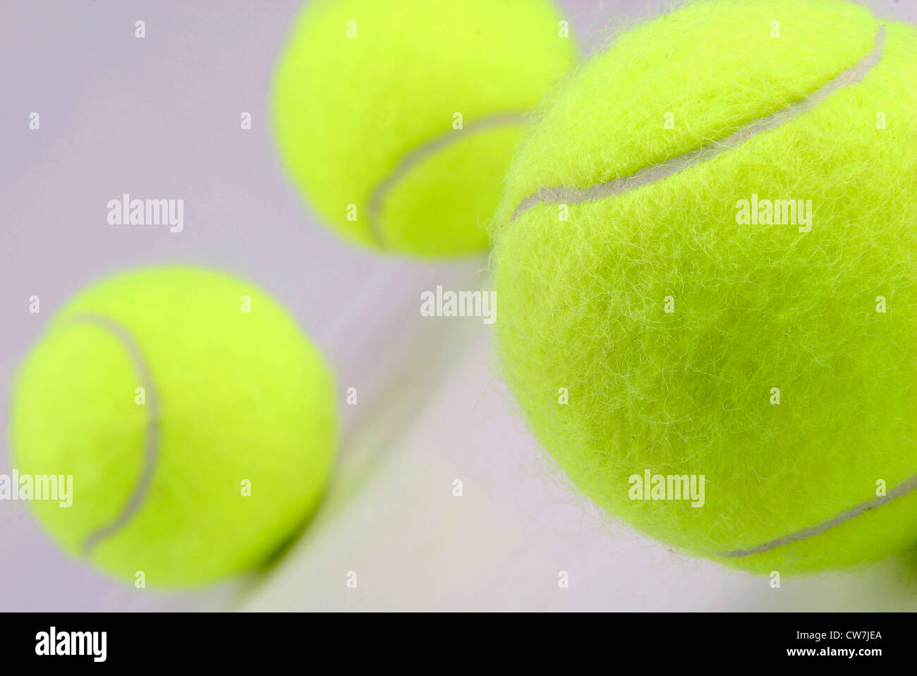 yellow tennis balls Stock Photo Alamy