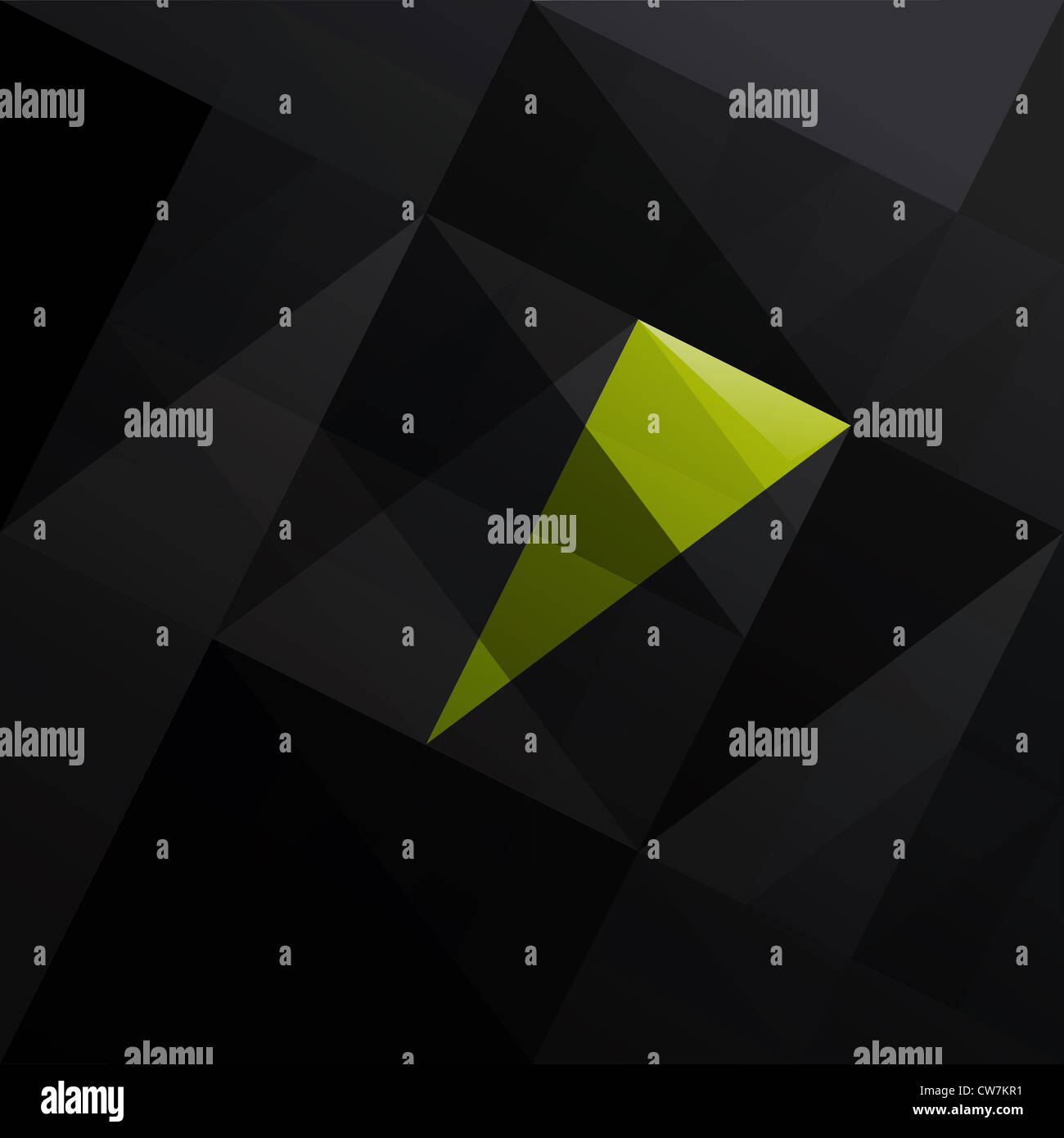 Abstract triangle black background Stock Photo - Alamy