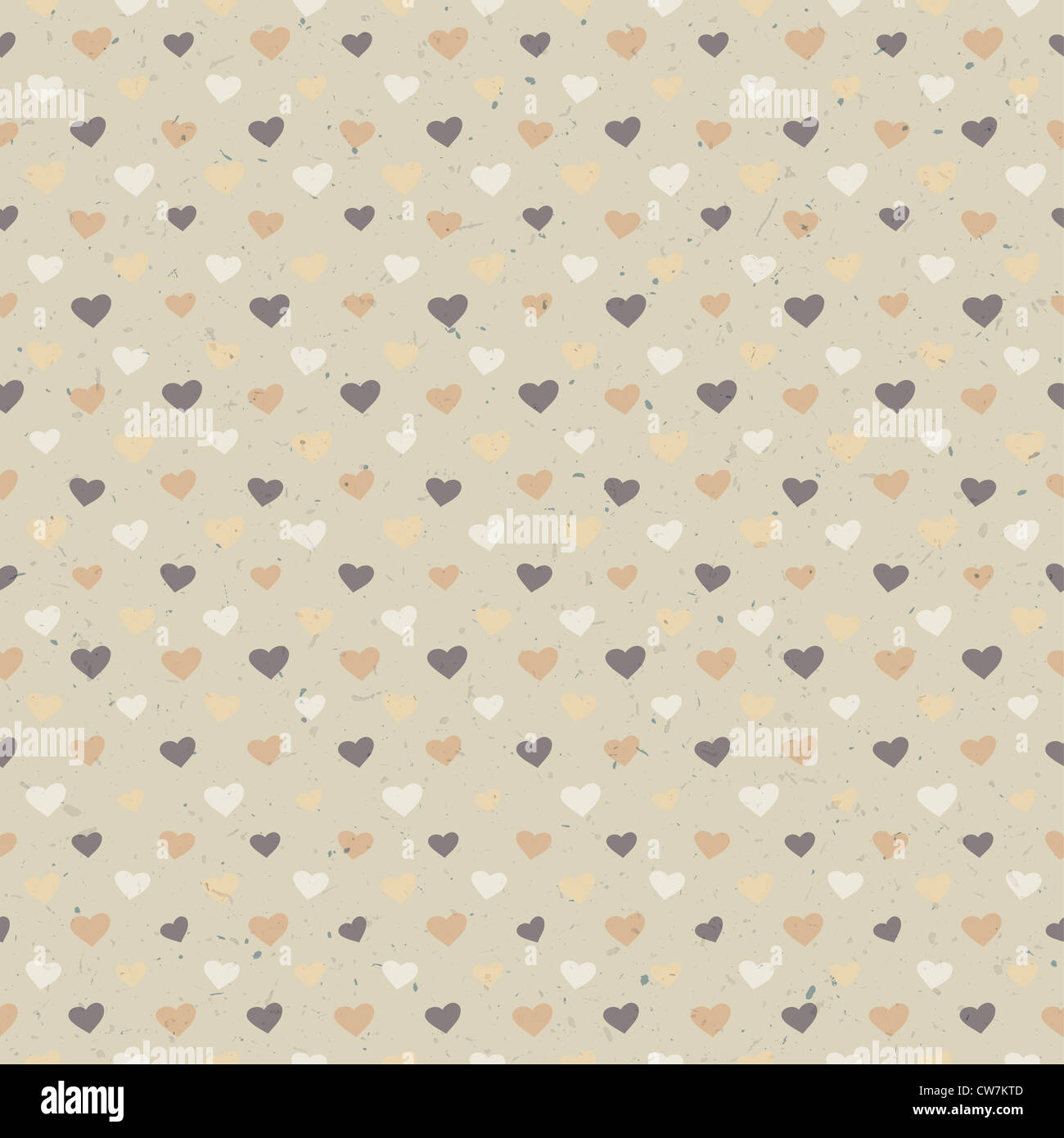Seamless hearts pattern on paper texture Stock Photo - Alamy