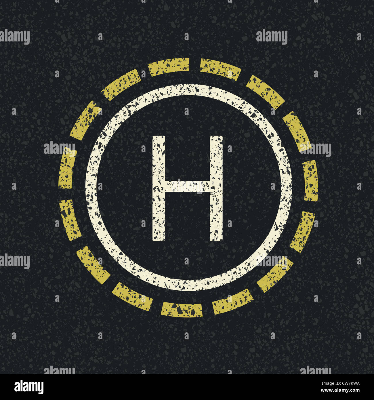 Helicopter landing pad Stock Photo Alamy