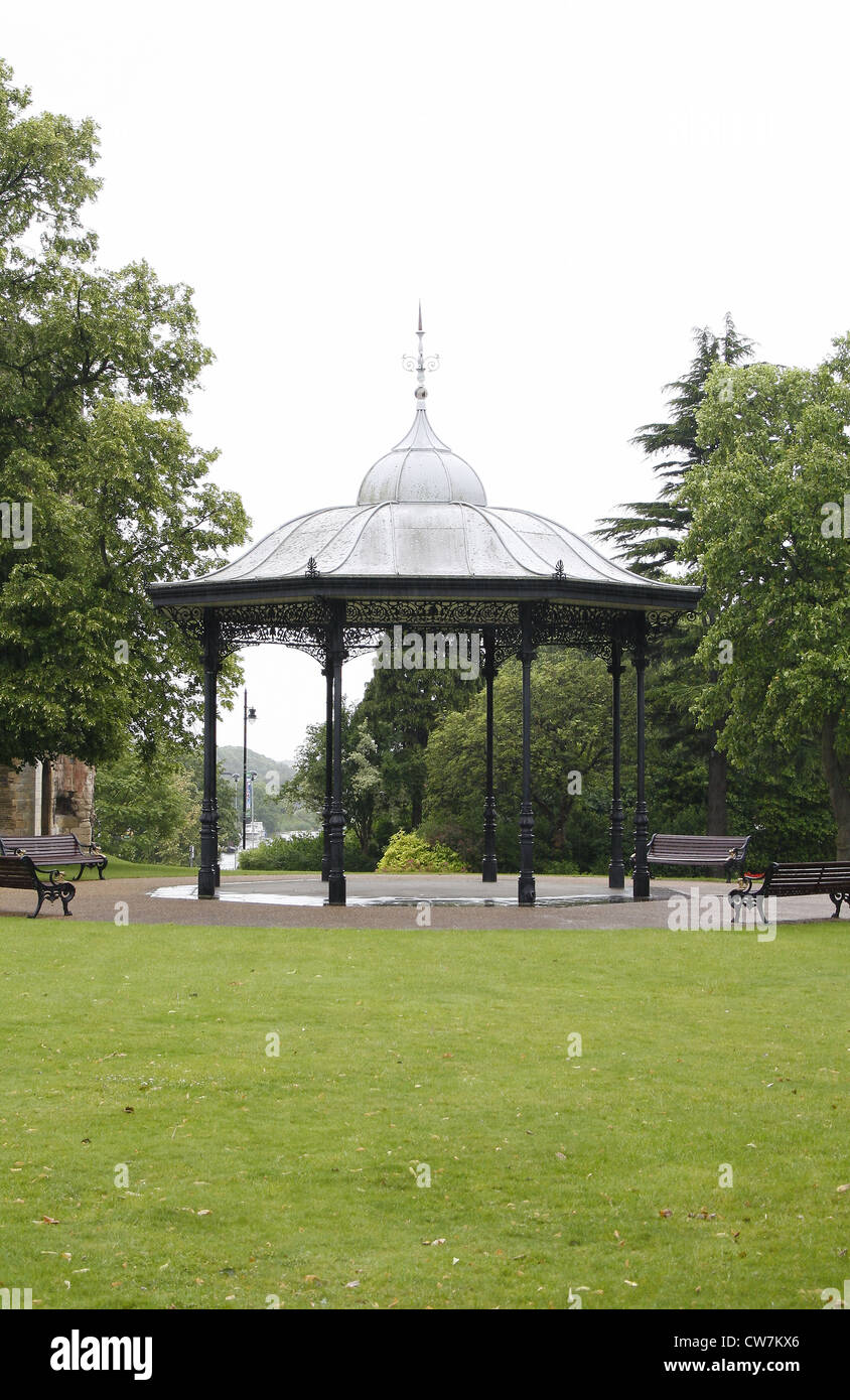 Bandstand in Newark Castle garden Newark-on-Trent, Newark, Nottinghamshire, England, UK Stock Photo