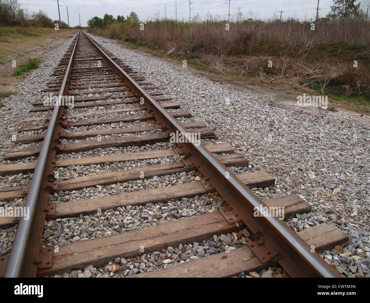 railroad line in New Orleans, Louisiana, USA Stock Photo Alamy