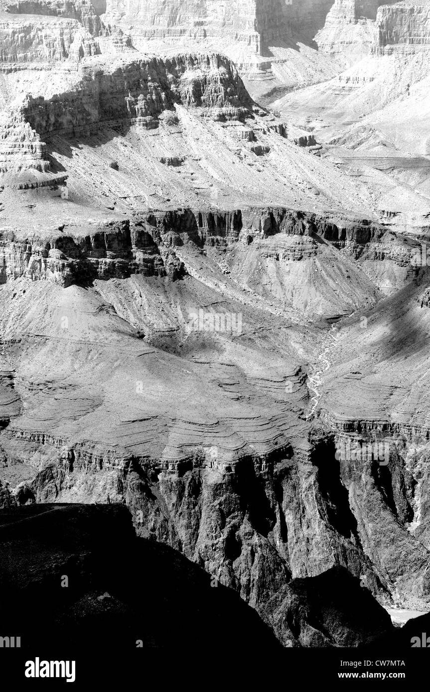 The Grand Canyon as seen from the South Rim at Grand Canyon Village