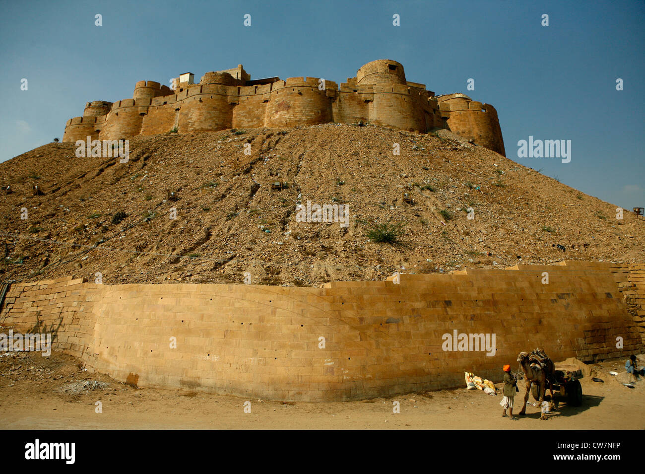 a view of Jaisalmer fort of Rajasthan, India Stock Photo