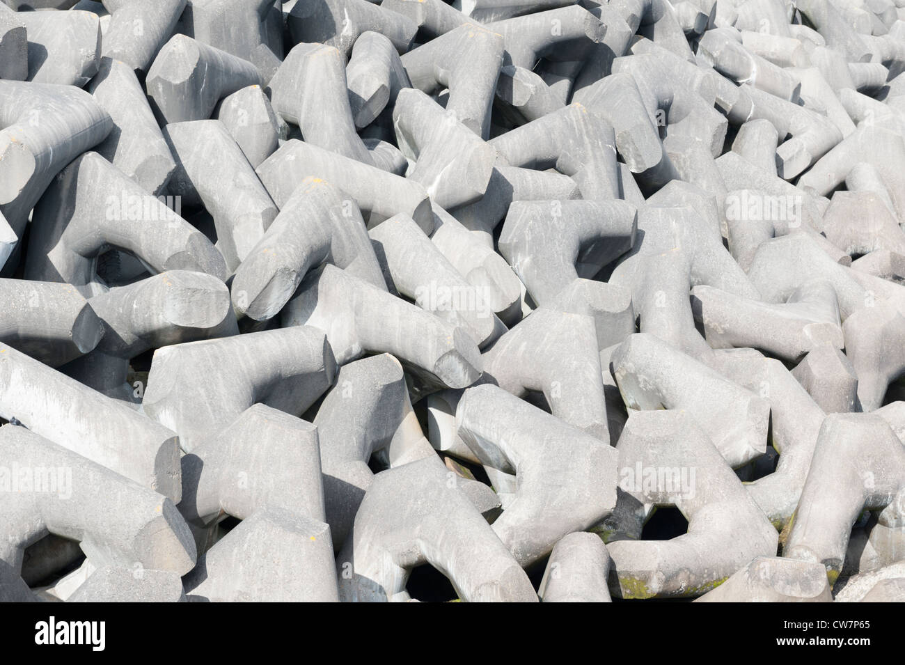 concrete stabit breakwater Stock Photo Alamy