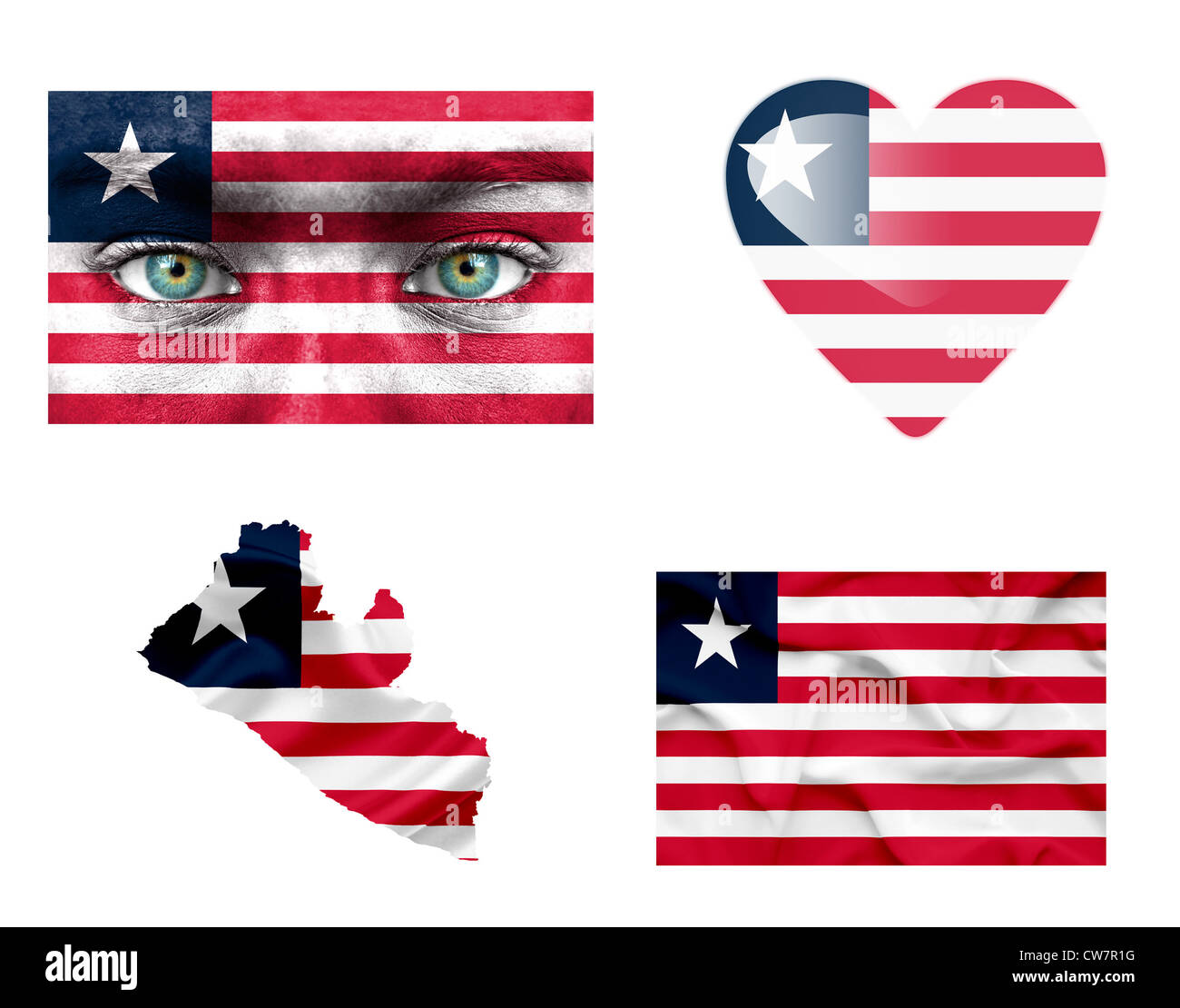 Liberia 3d map hi-res stock photography and images - Alamy