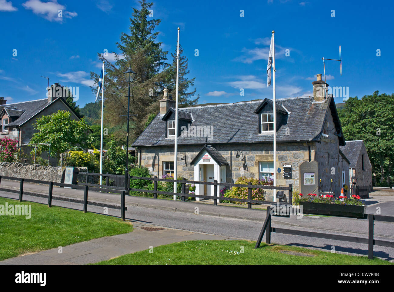 Caledonian Canal Visitor Centre in Fort Augustus Highland Scotland Stock Photo