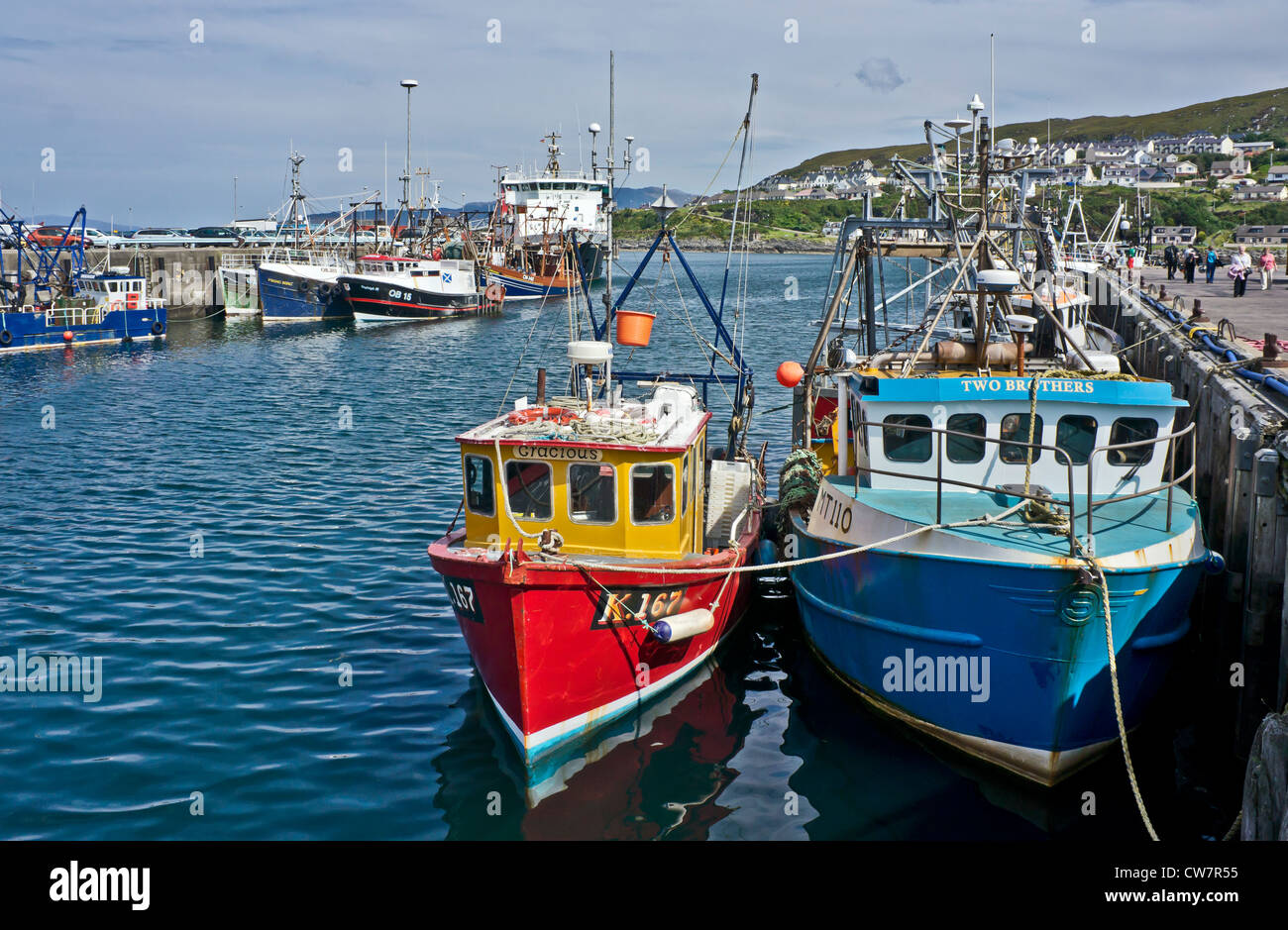 Caledonian MacBrayne car and passenger ferry Loch Nevis moored in