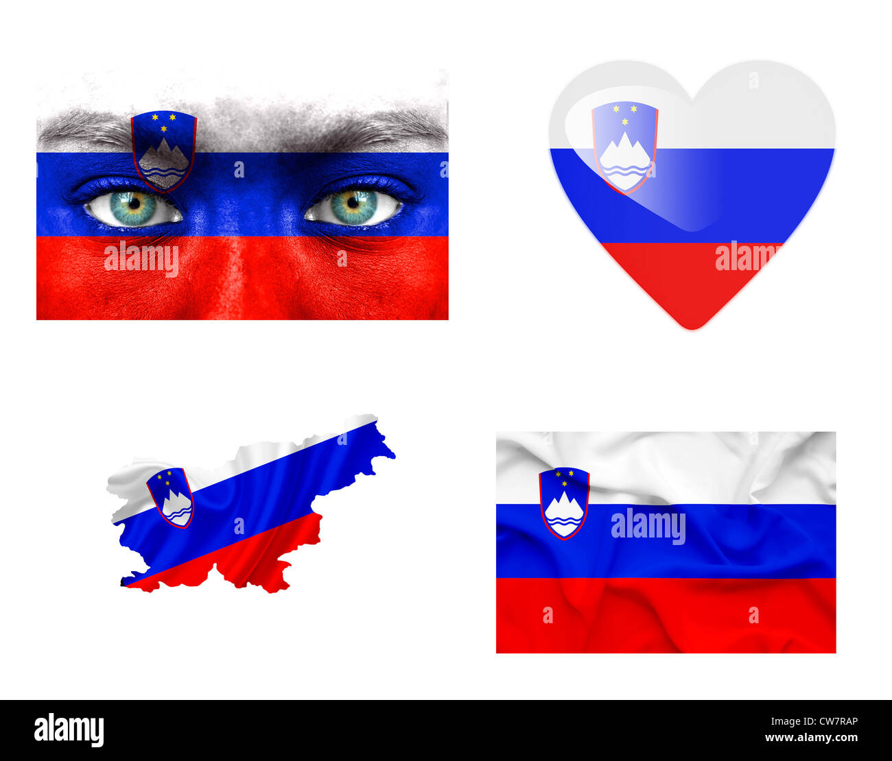 Retro slovenia map hi-res stock photography and images - Alamy