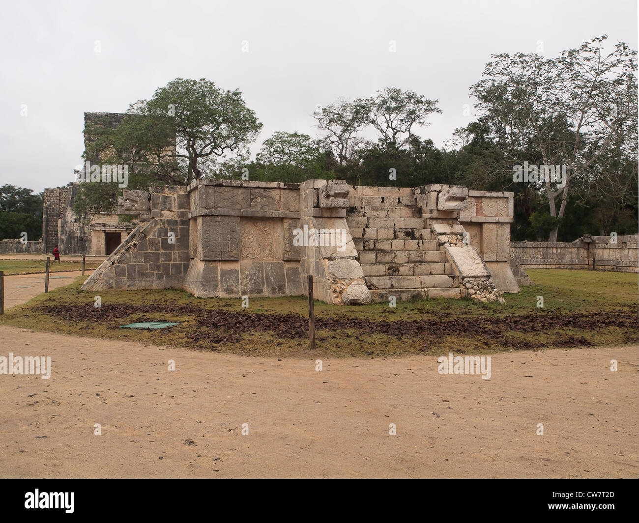 Ritual site of Chichen Itza for human sacrifice Stock Photo