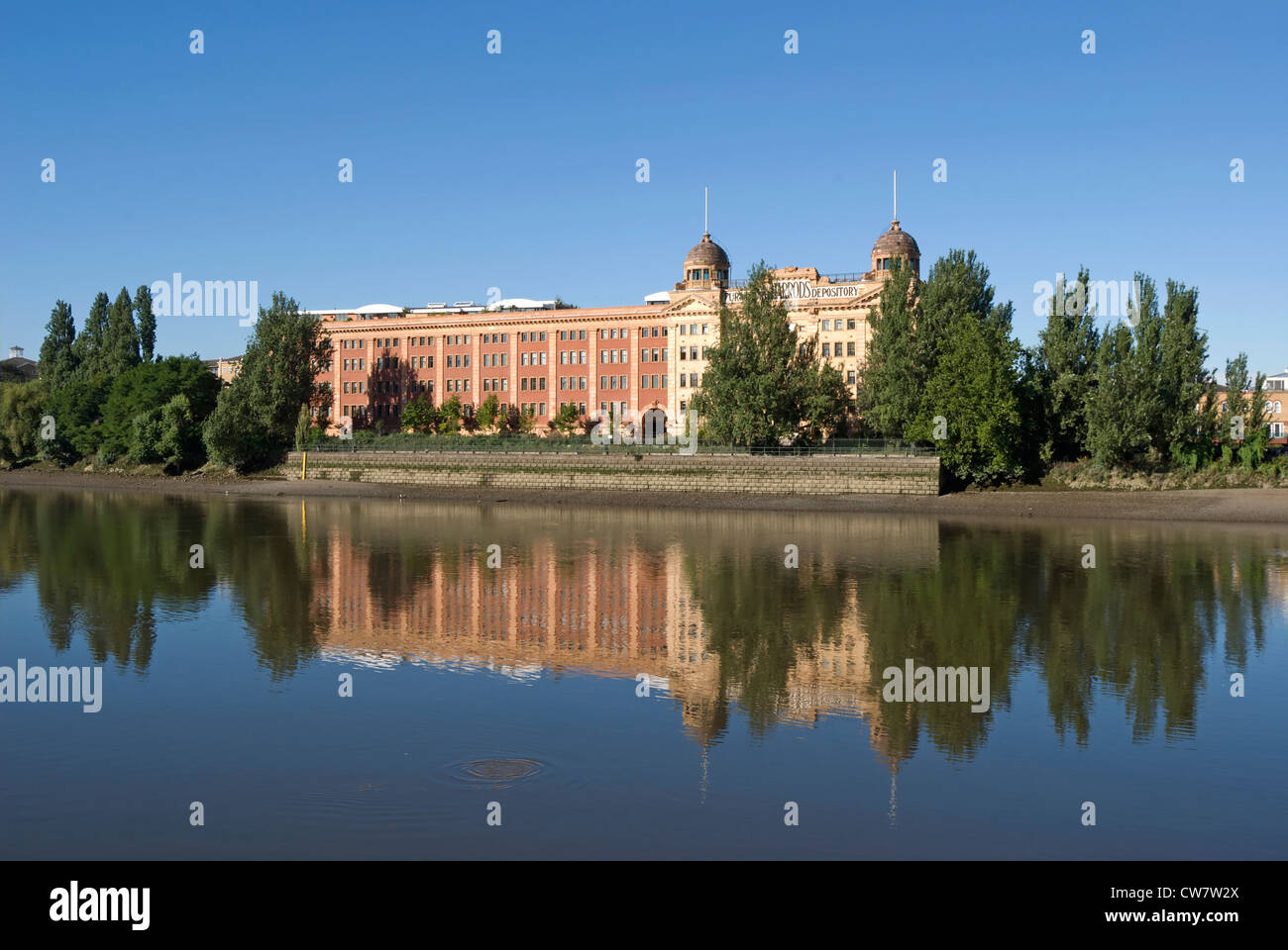harrods furniture depository, now luxury flats, seen from the fulham