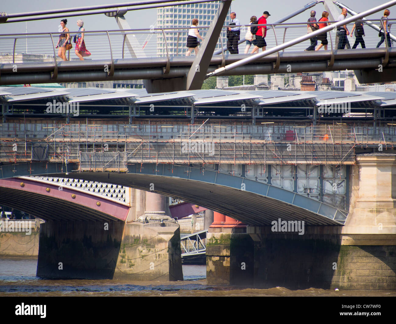 Many bridges crossing the River Thames, London Stock Photo Alamy