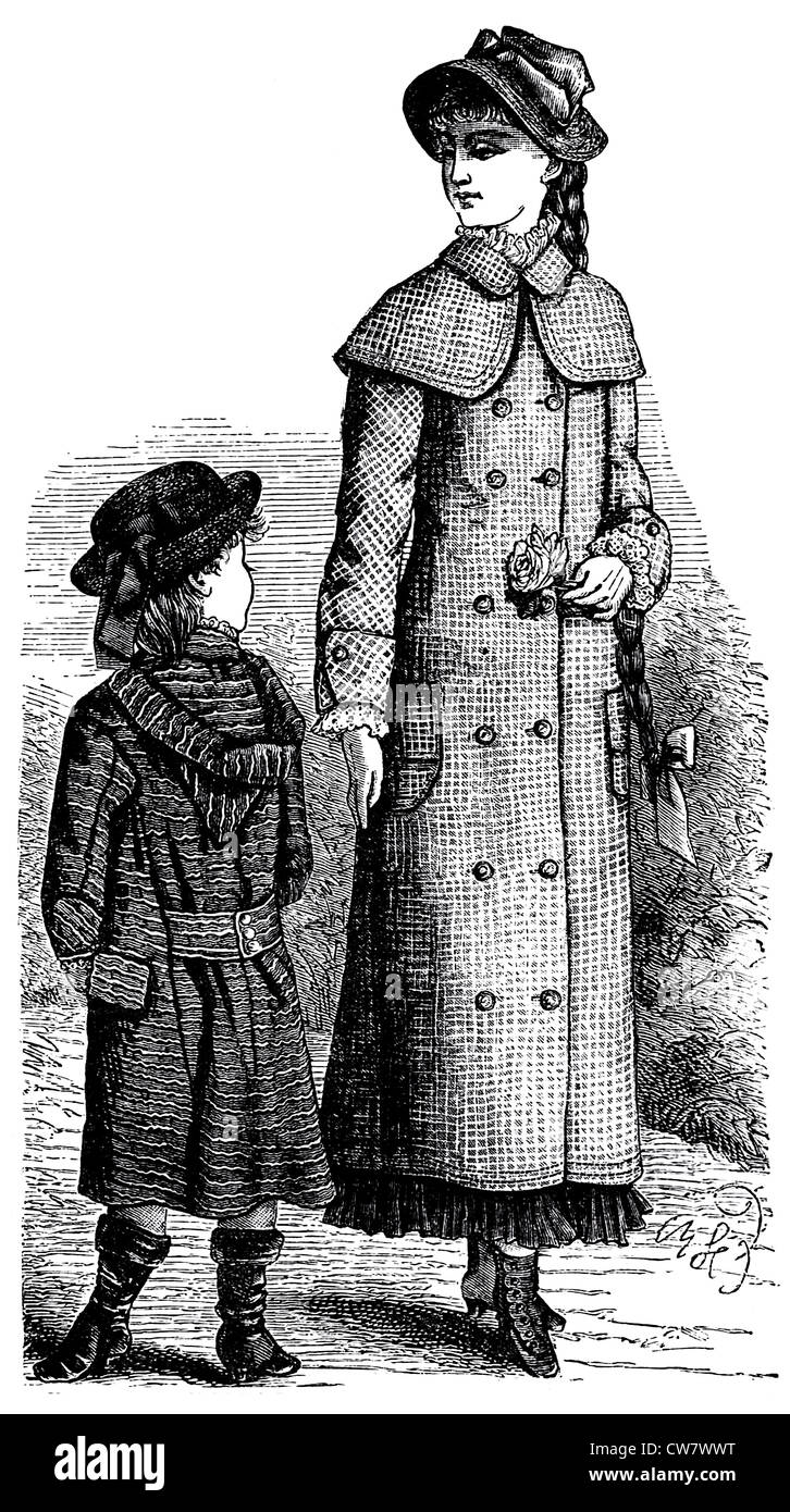 Women fashion in 1881 Stock Photo Alamy