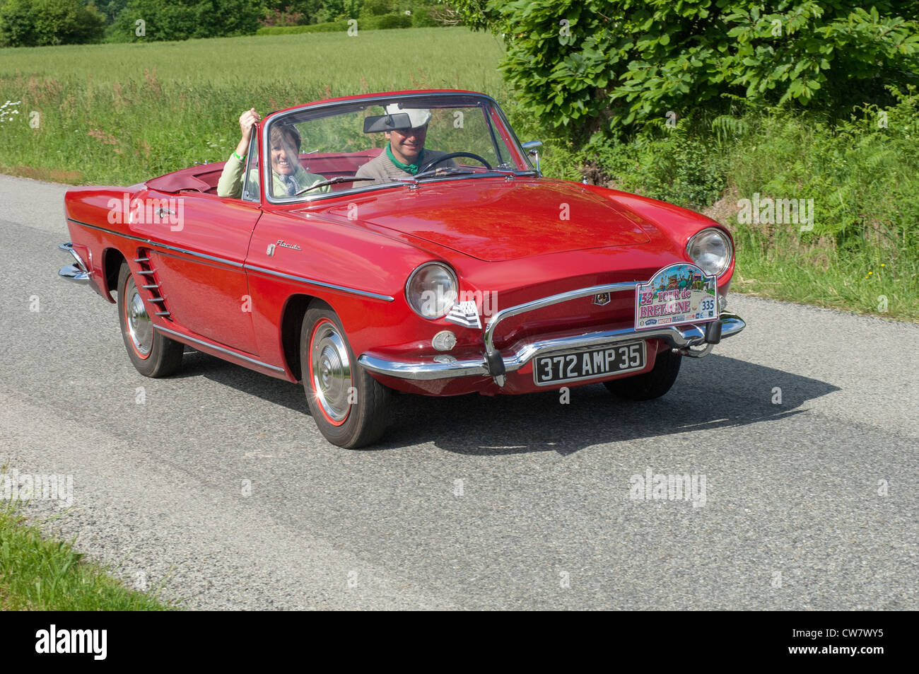 Renault Floride Cabriolet of 1959 in the Tour de Bretagne near Pordic in  the Cotes d'Amor (22) department of France 2012 Stock Photo - Alamy