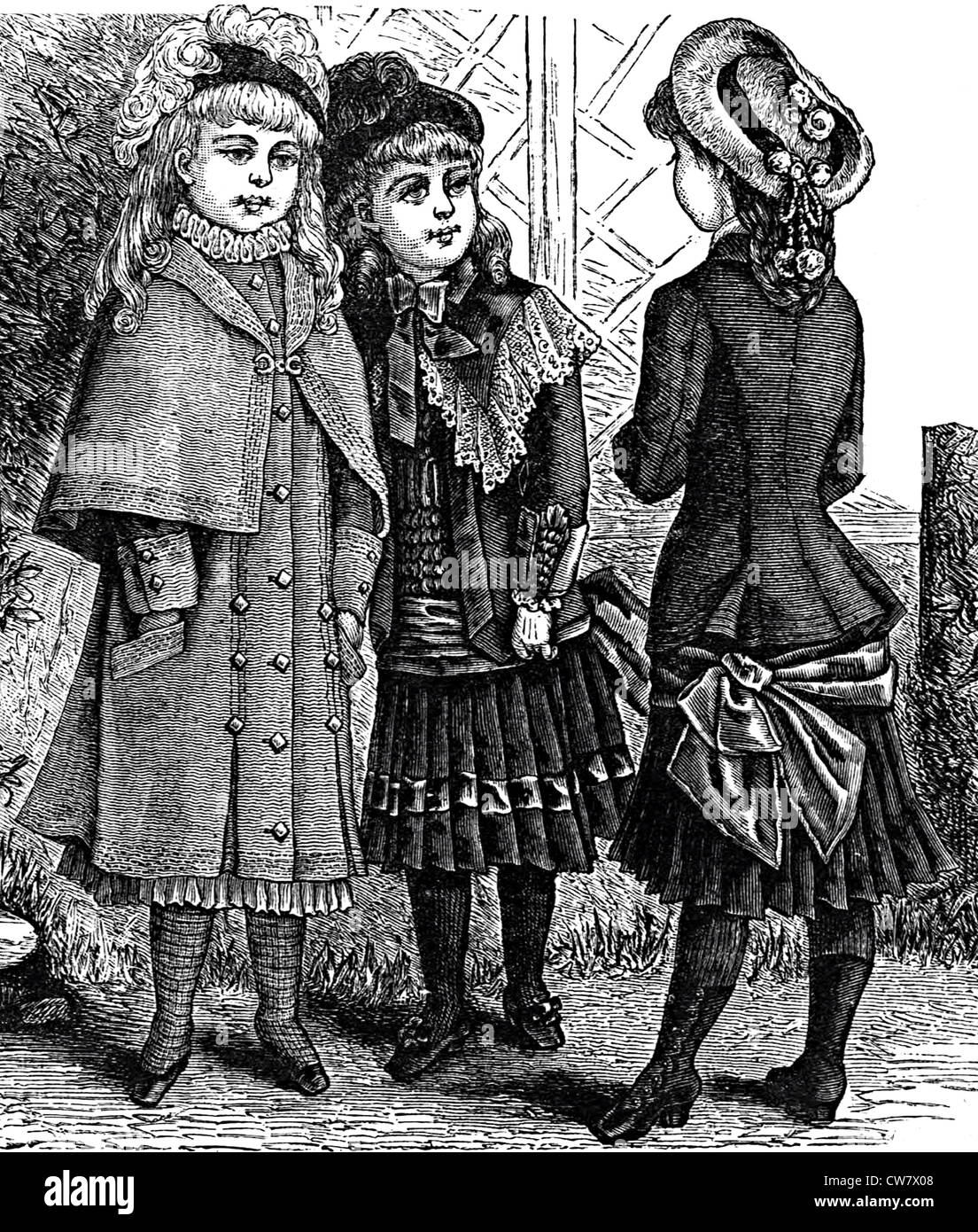 Women fashion in 1881 Stock Photo Alamy