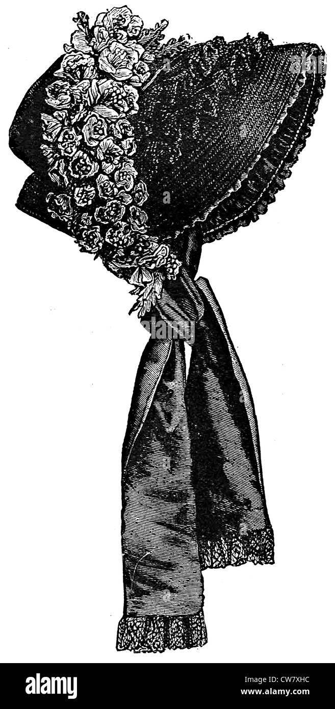 Victorian style hat Black and White Stock Photos & Images - Alamy