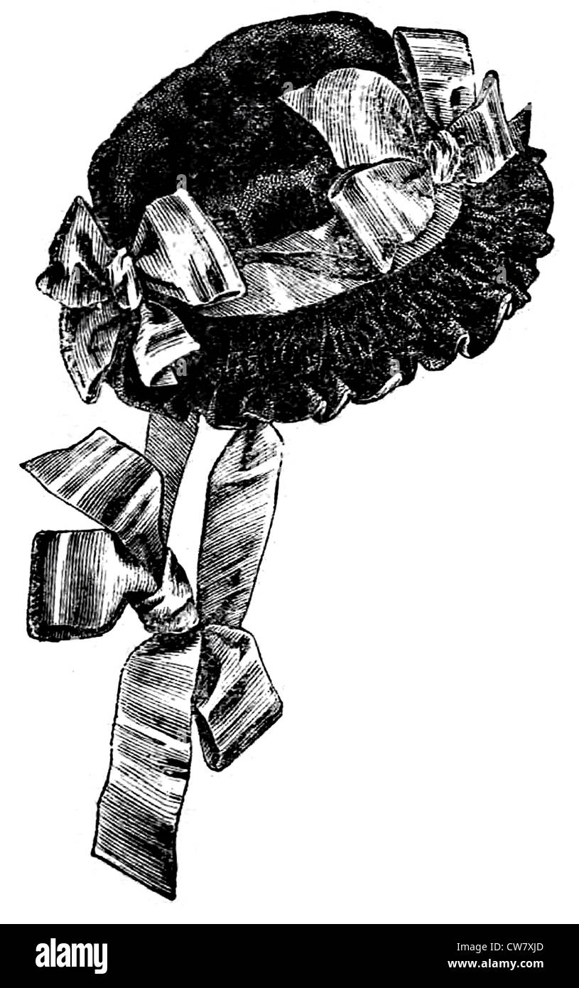 Victorian style hat Black and White Stock Photos & Images - Alamy