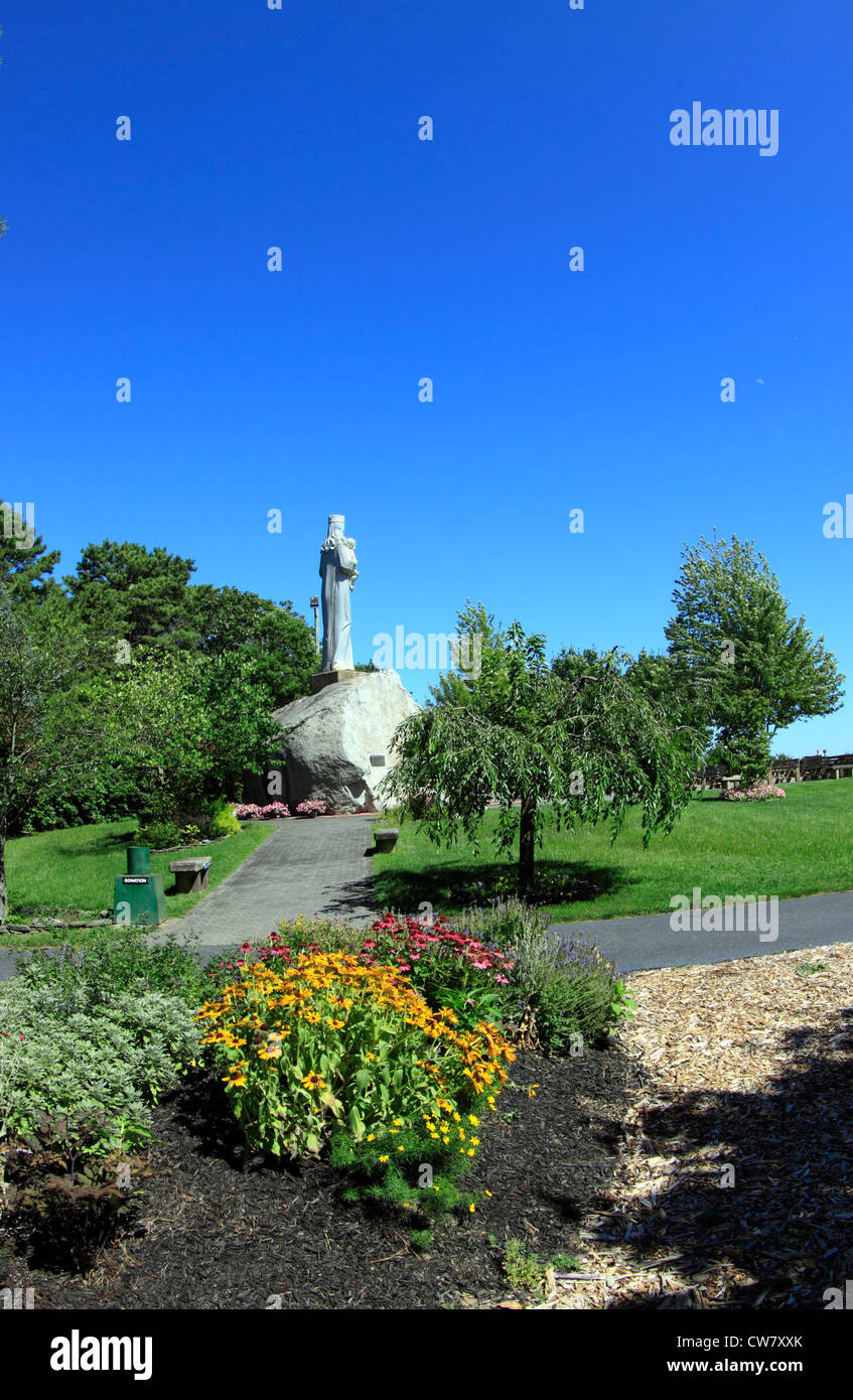 Religious monument Shrine of Our Lady of the Island Manorville Long Island New York Stock Photo
