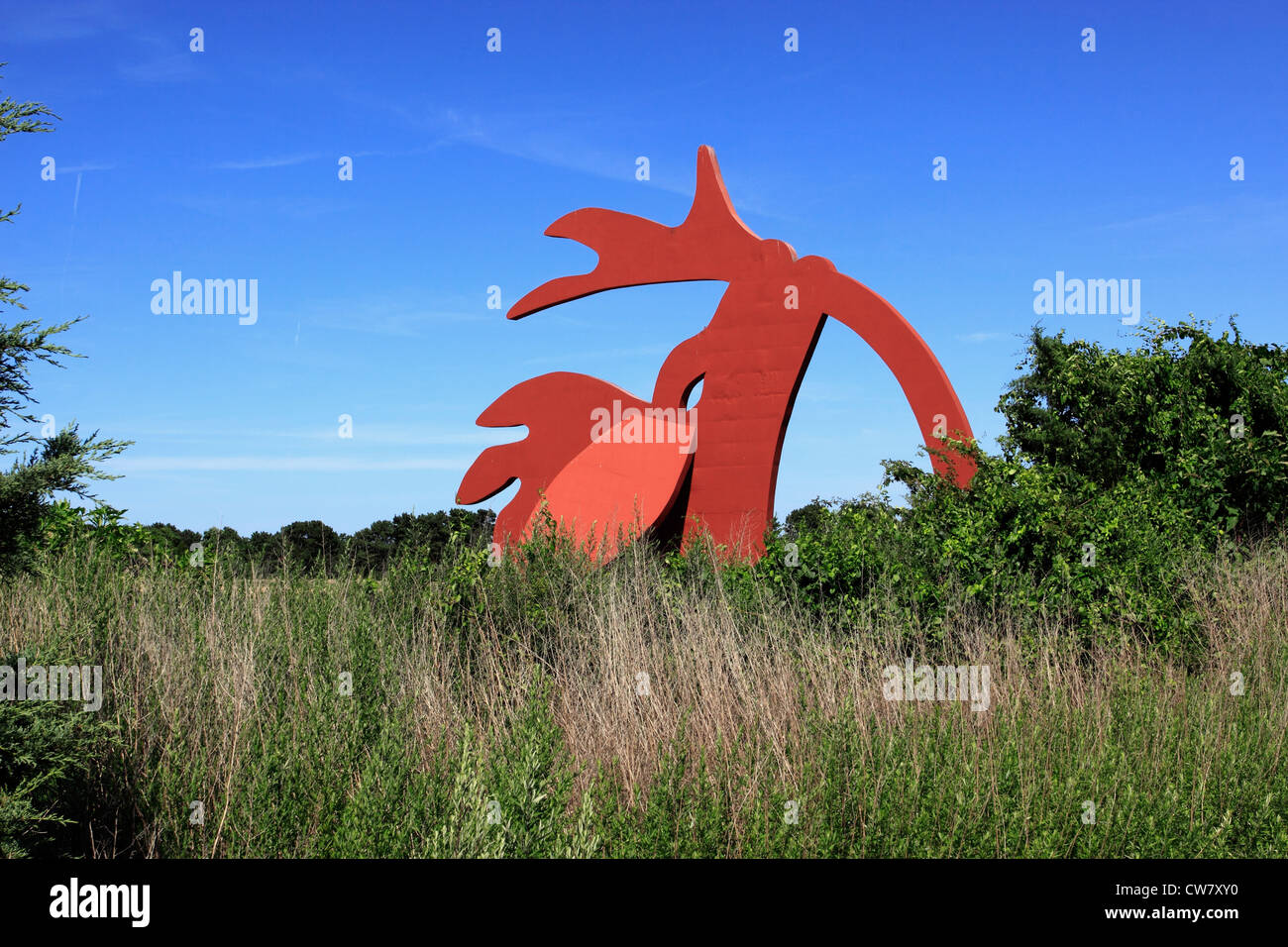The Stargazer a large outdoor sculpture on eastern Long Island New York Stock Photo Alamy