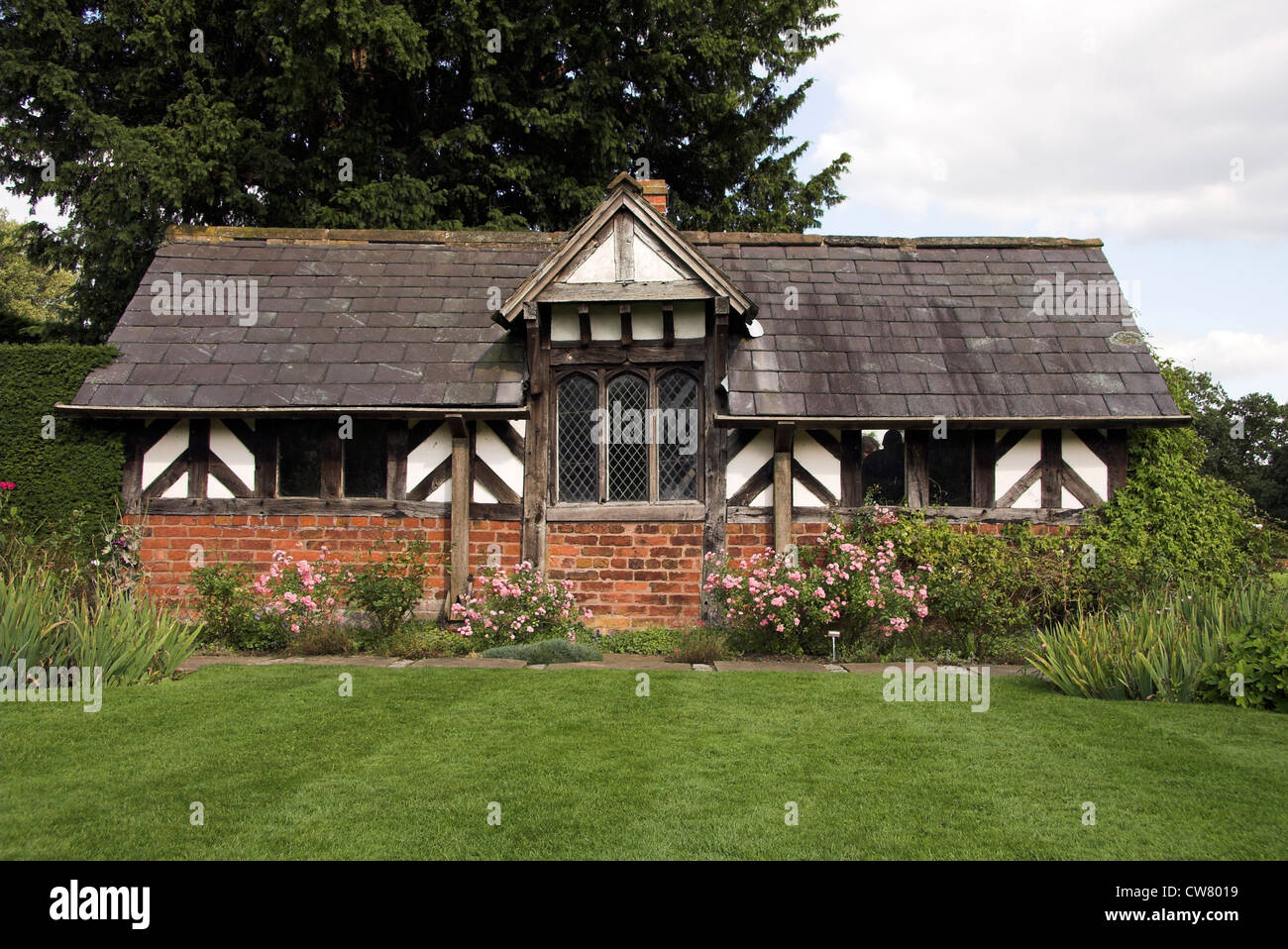 The Tea Cottage, Arley Hall and Gardens, Cheshire, UK Stock Photo