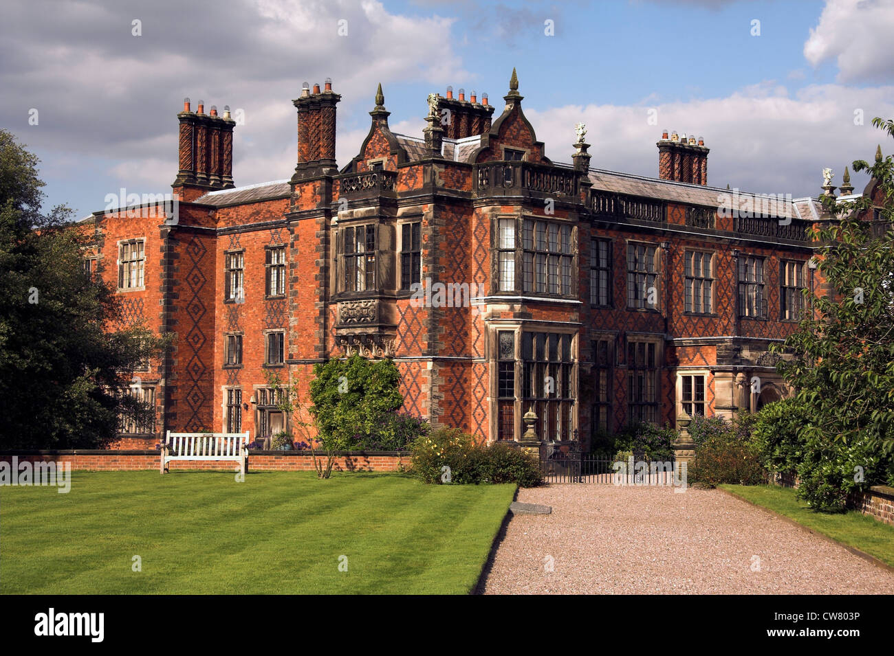 Stately home, Arley Hall and Gardens, Cheshire, UK Stock Photo