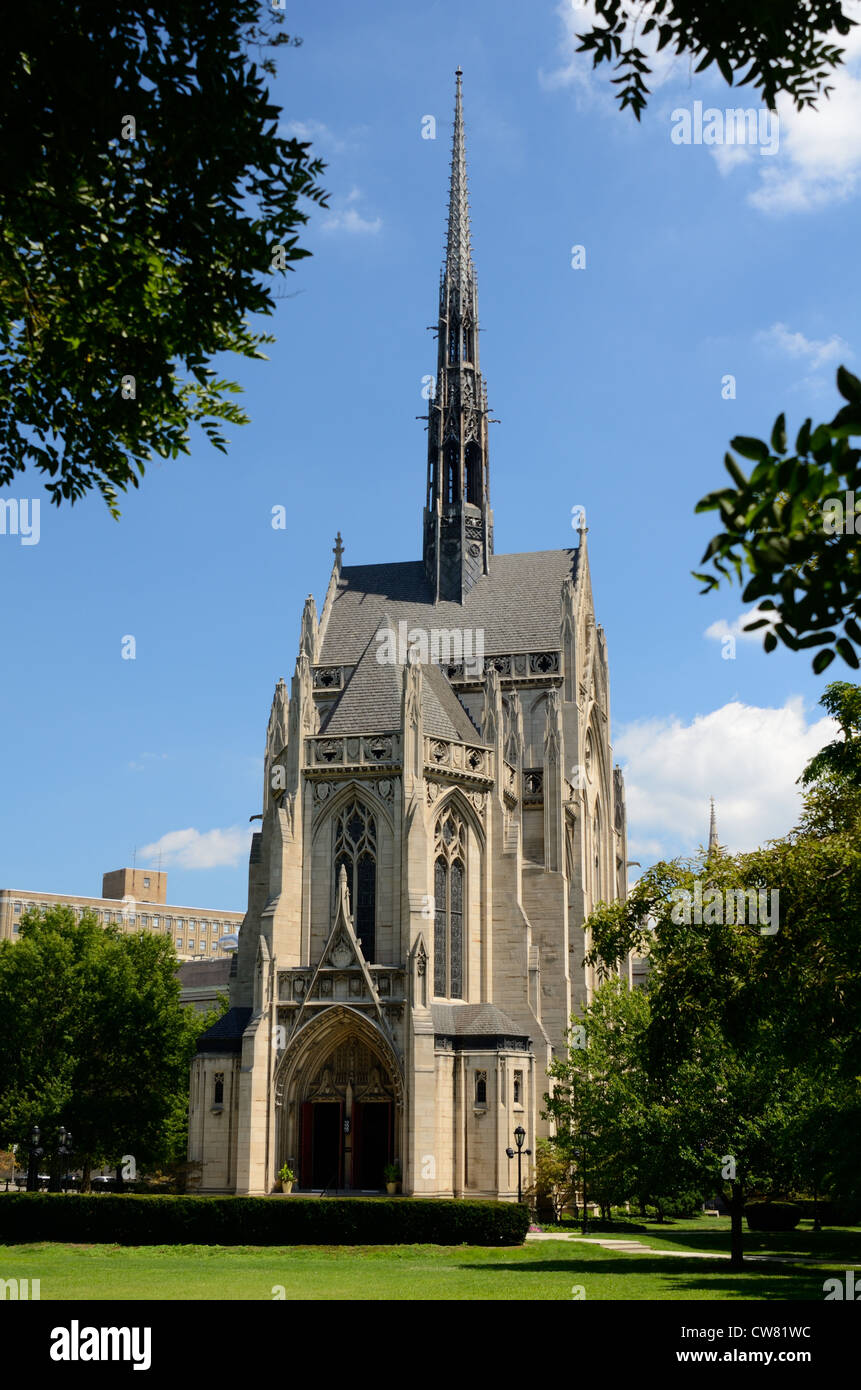 Heinz Chapel on the campus of the University of Pittsburgh in Pittsburgh, Pennsylvania. Stock Photo