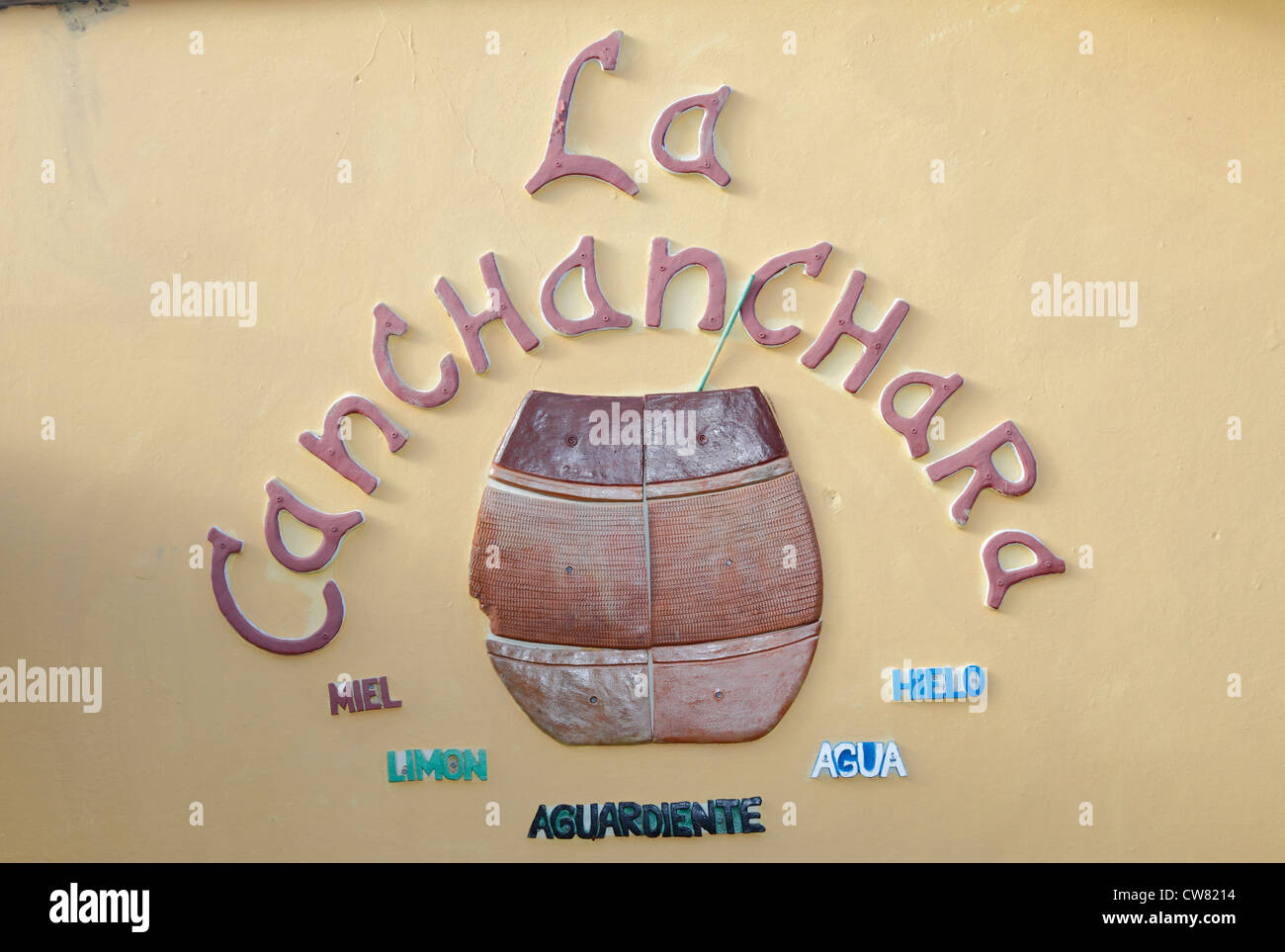 La canchanchara sign hi-res stock photography and images - Alamy