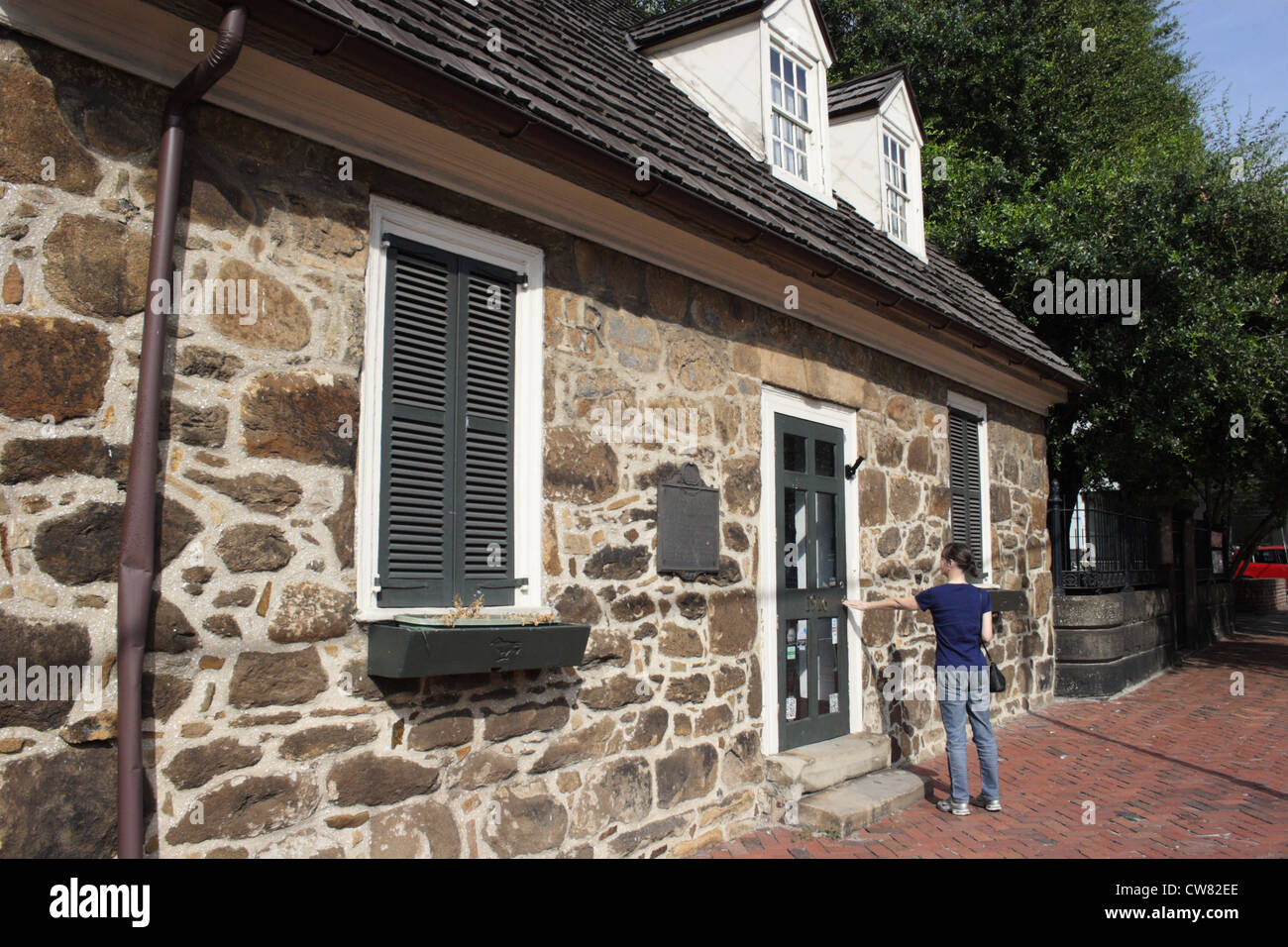 Historic Edgar Allen Poe museum in Richmond, Virginia, USA. The building is the oldest house in Richmond. Stock Photo