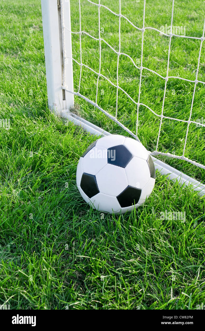 Classic soccer ball in grass hires stock photography and images Alamy