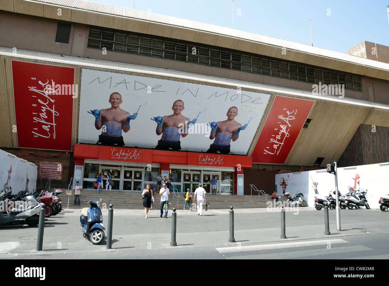 The Galeries Lafayette department store, Rue Saint-Ferréol, Marseille, Bouches-du-Rhône, Provence-Alpes-Côte d'Azur, France Stock Photo