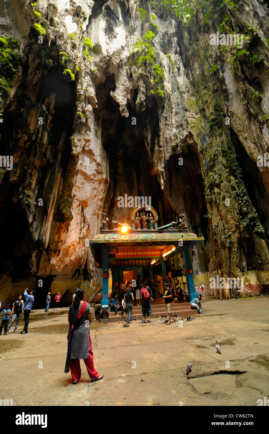 Lord Murugan Temple inside Batu Caves, sacred place of worship for hindu people , kuala lumpur, Malaysia Stock Photo