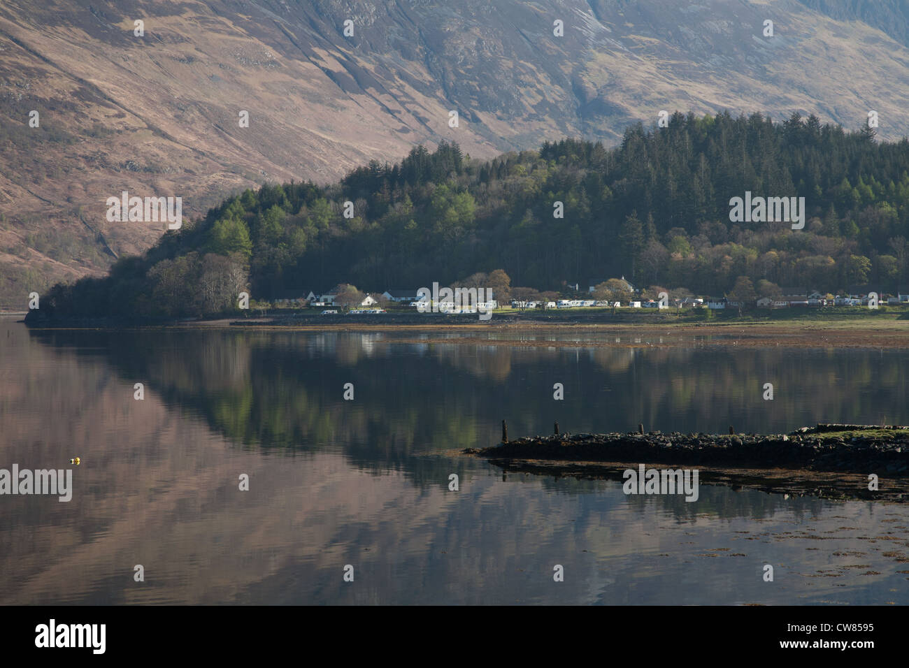 Loch Leven, Glencoe village, Ballachulish Stock Photo