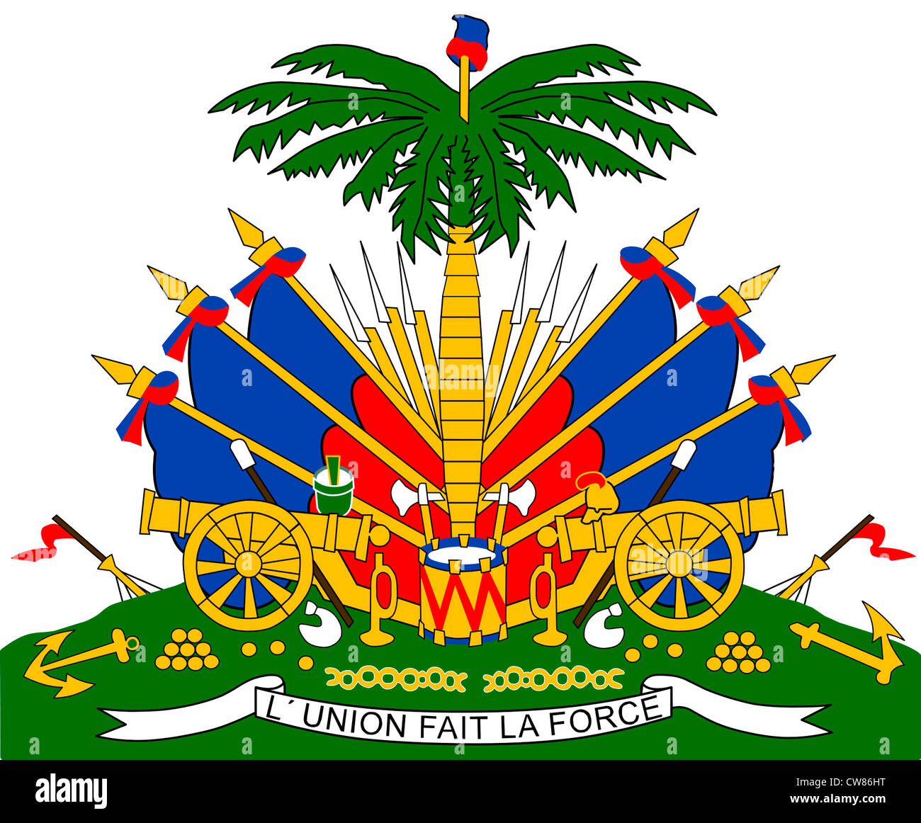 Coat of arms of Haiti Stock Photo Alamy