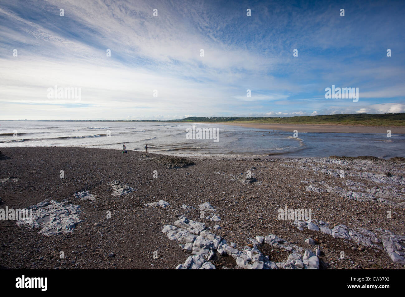 Ogmore-by-Sea, Vale of Glamorgan, Wales, part of the Glamorgan Heritage Coastline of South Wales, UK Stock Photo