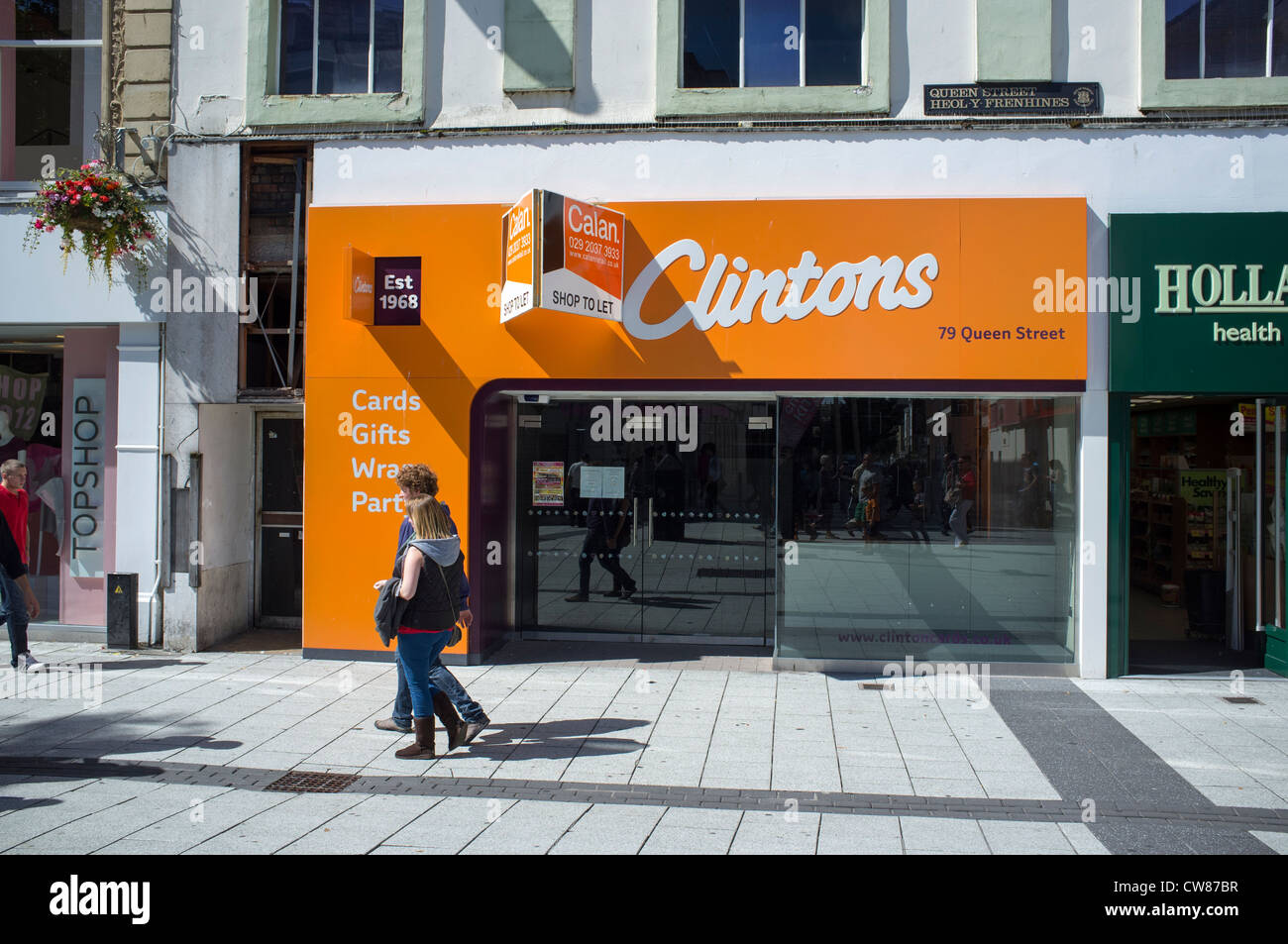 Clintons Card Shop Closed Stock Photo