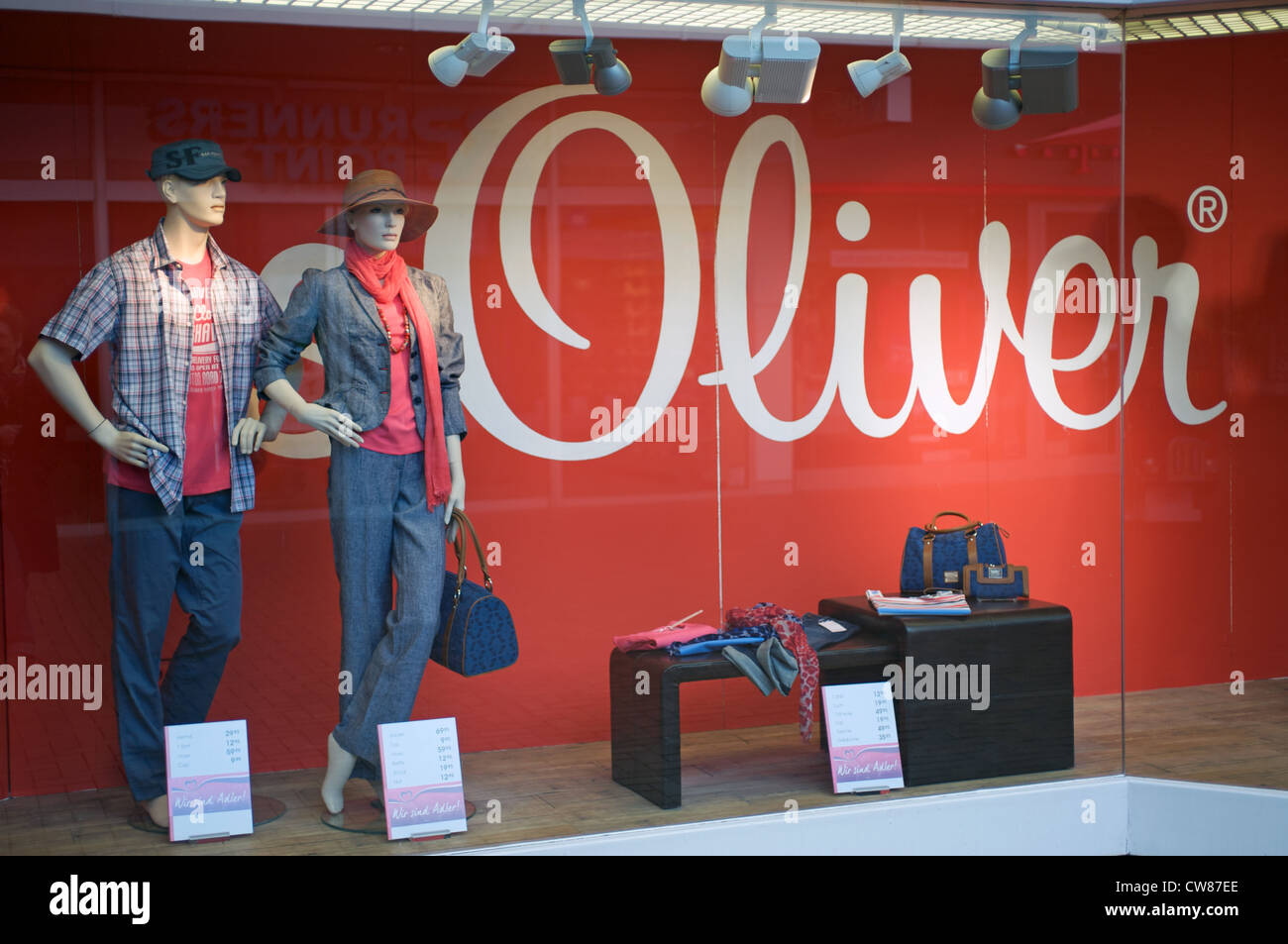 S.Oliver clothes shop Stock Photo