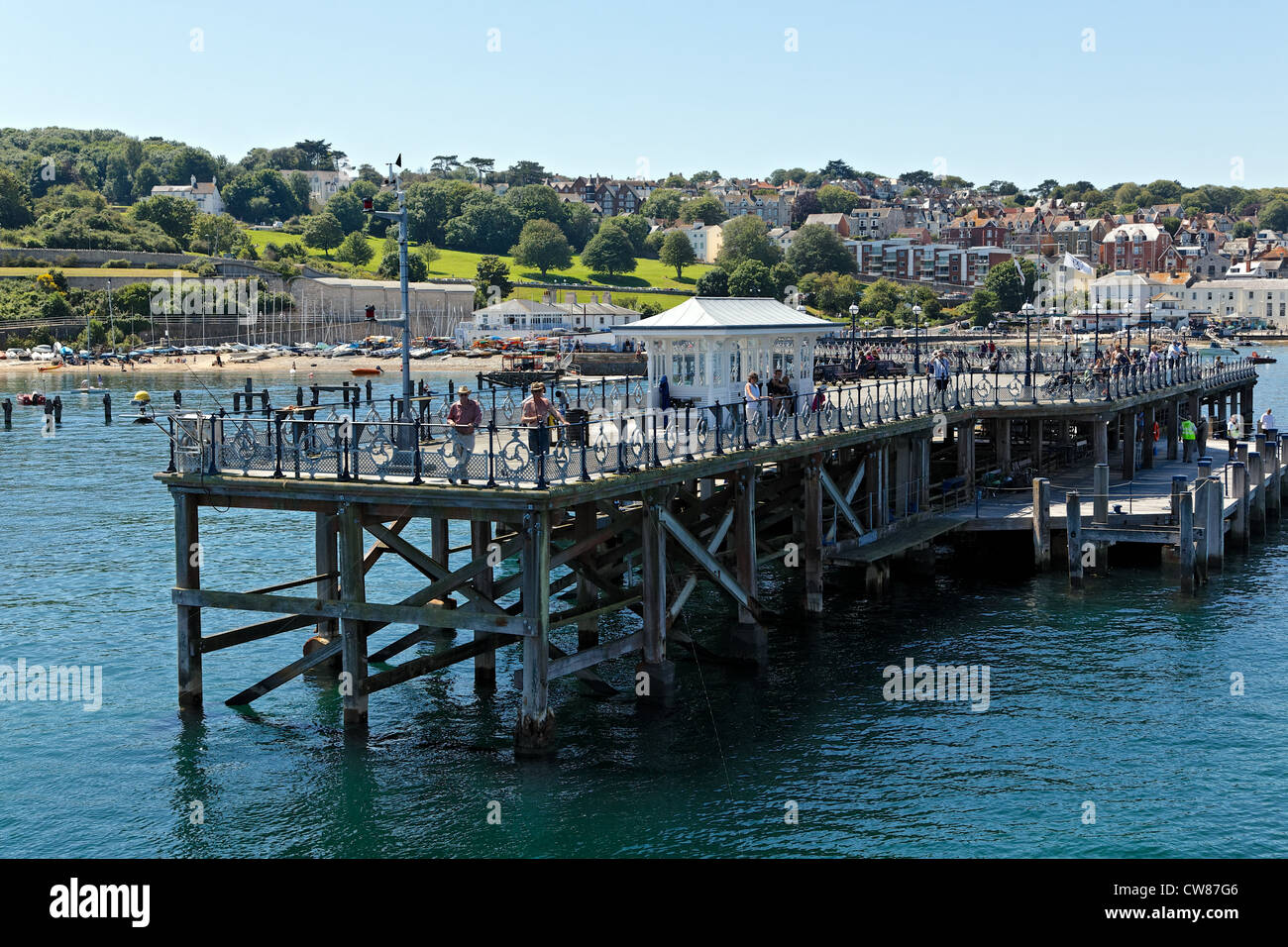 Swanage Pier Swanage Purbeck Dorset Stock Photo Alamy