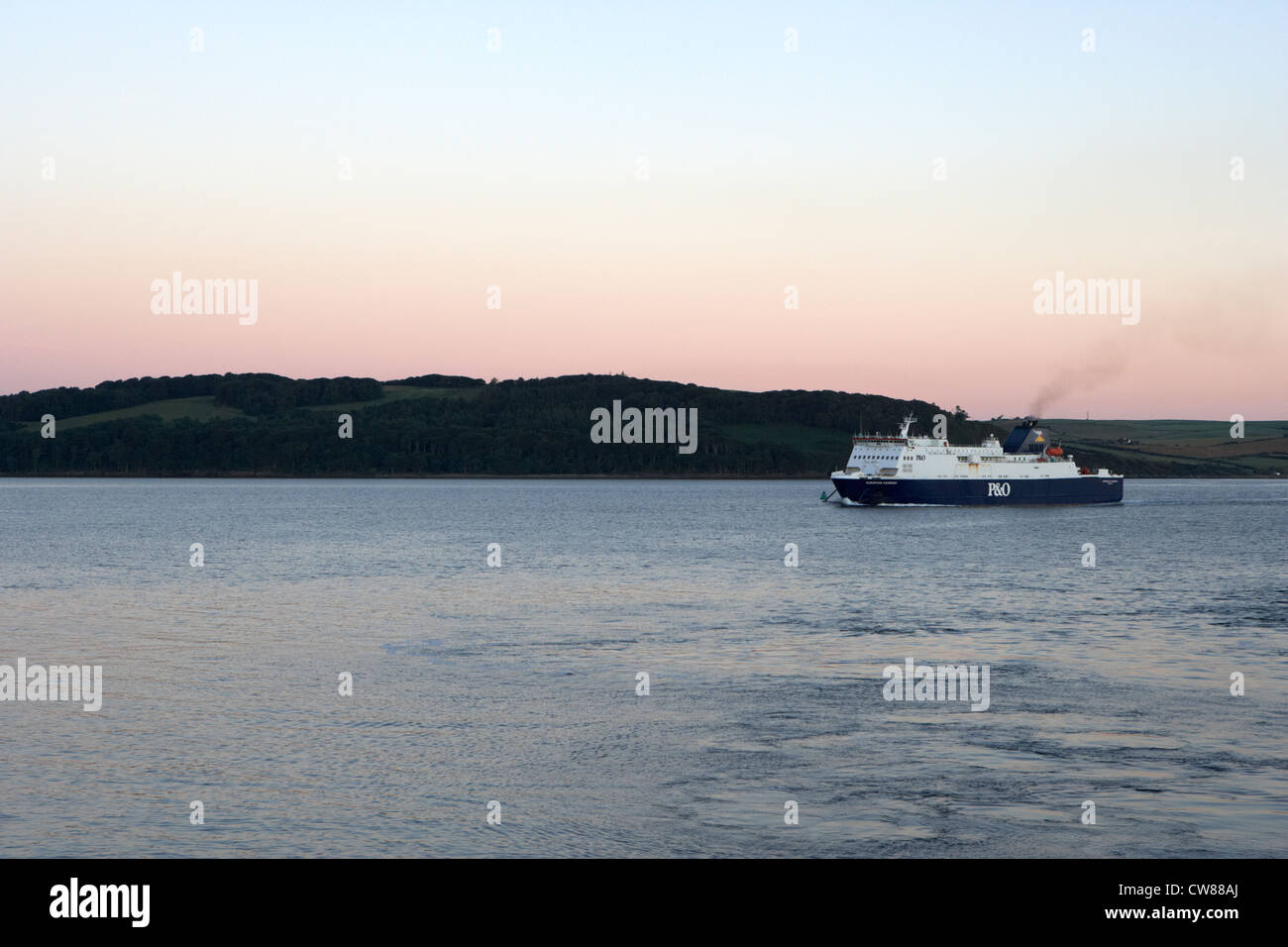 p&o irish sea ferry mv european causeway in loch ryan scotland uk united kingdom Stock Photo Alamy