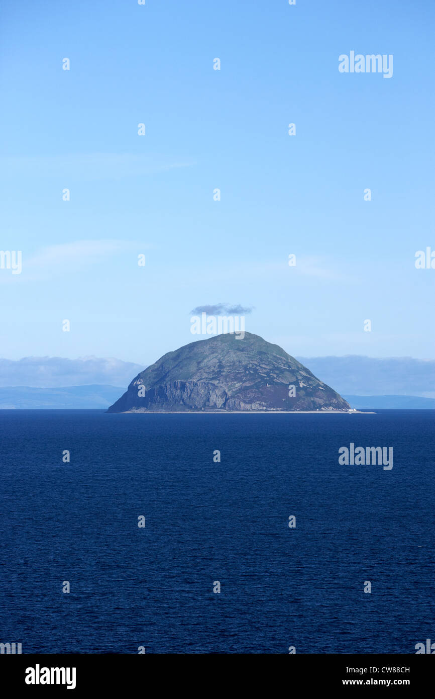 ailsa craig island off the coast of south ayrshire in the firth of