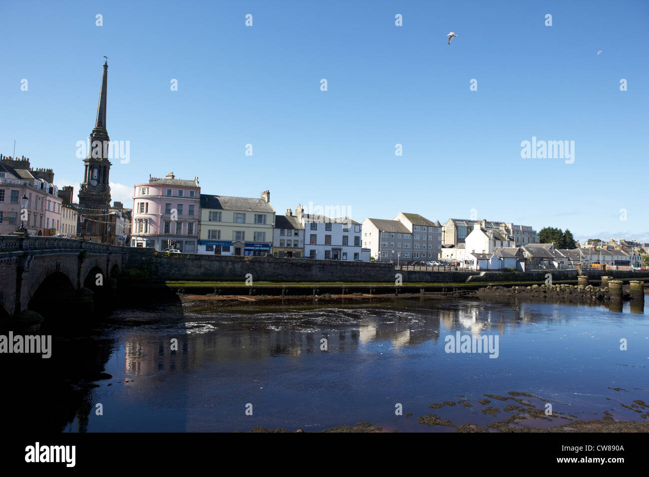 New Bridge Over The River Ayr In The Town Centre Of Ayr South Ayrshire