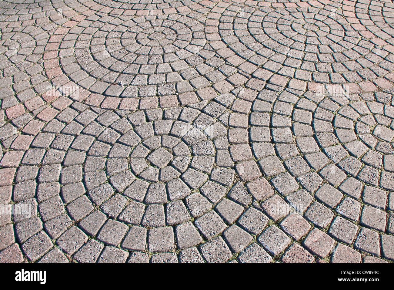 Granite stone pavement background Stock Photo