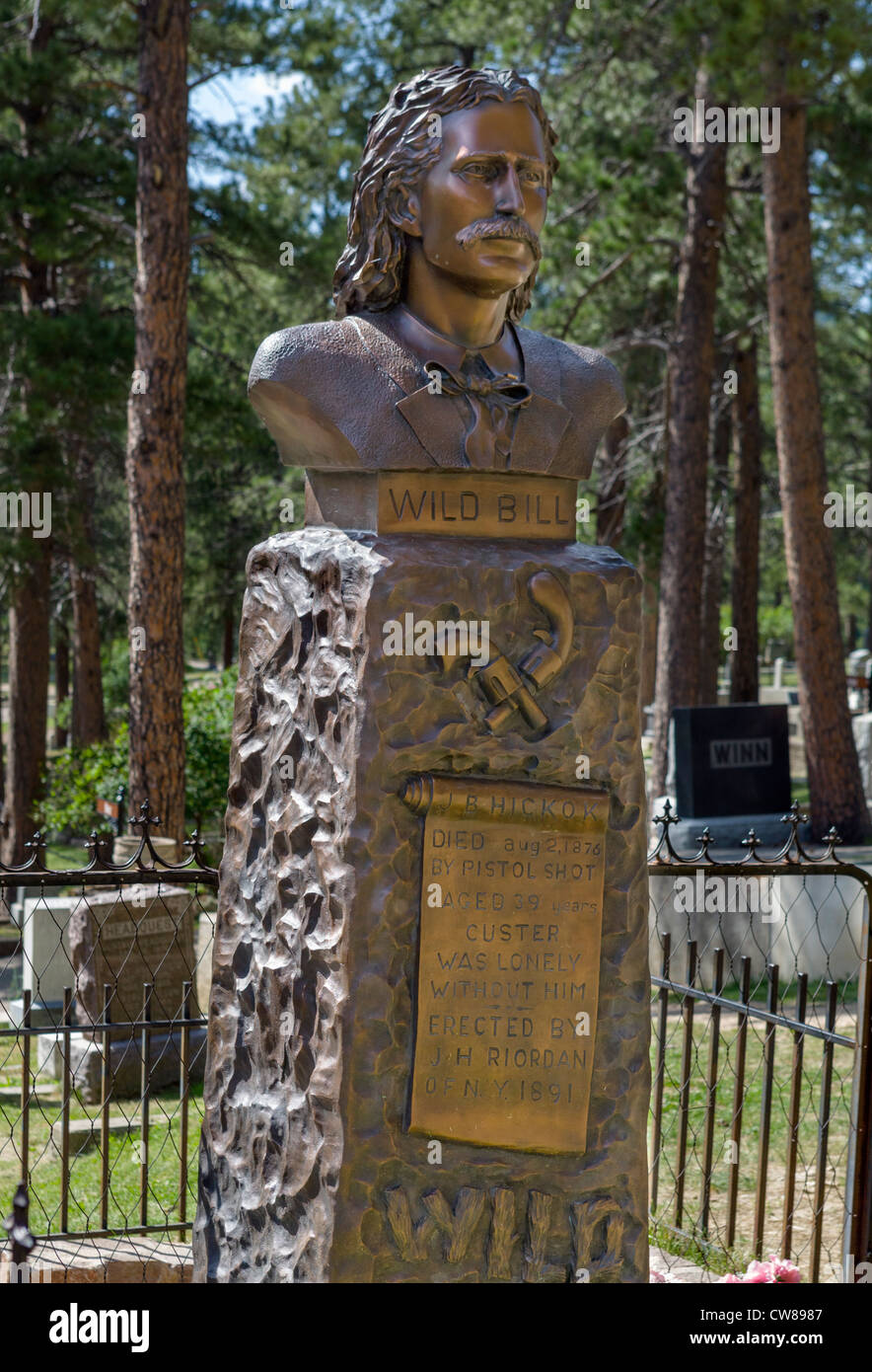 Grave of wild bill hickok hi-res stock photography and images - Alamy